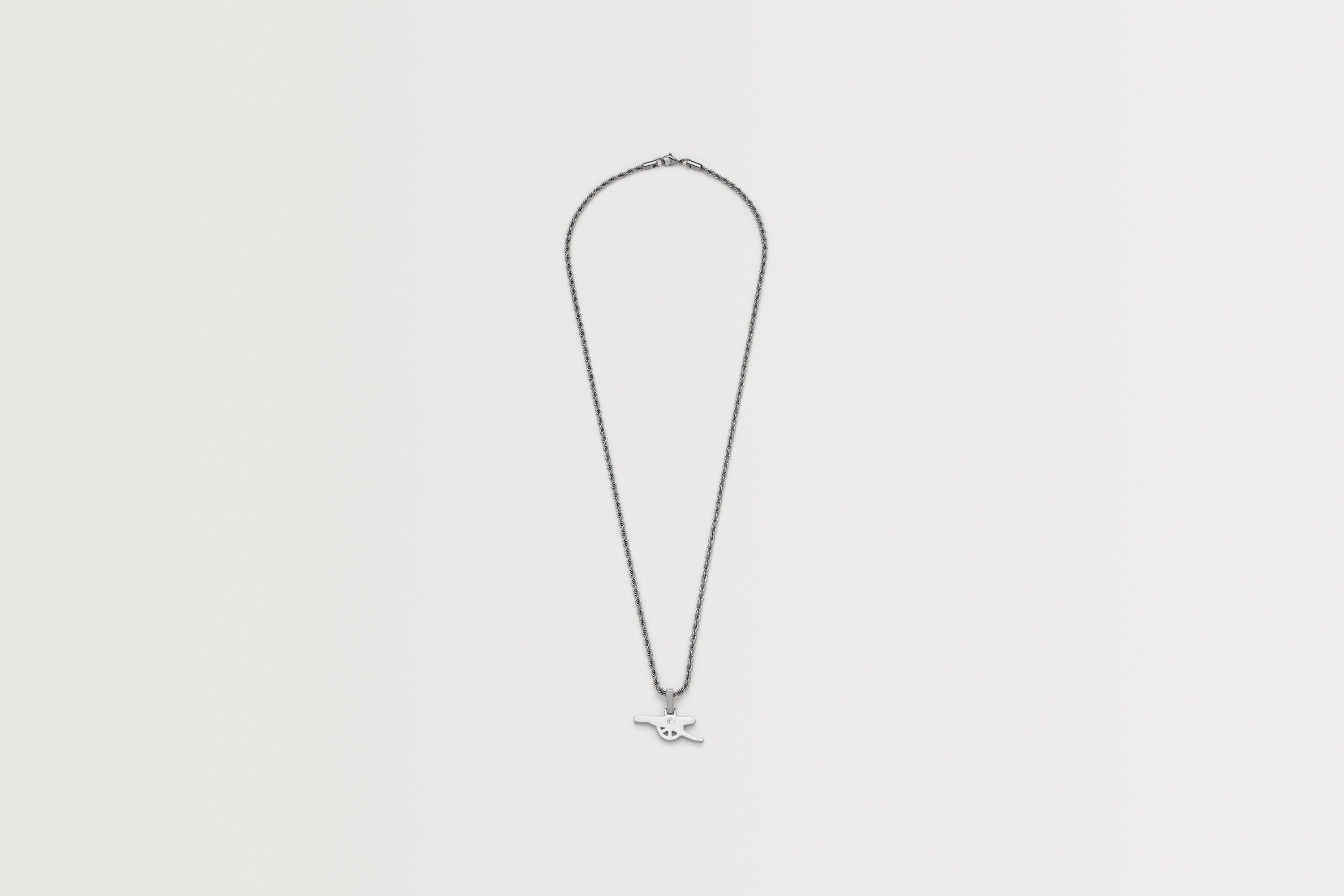 Arsenal White Gold Plated Cannon and Chain | Official Online Store