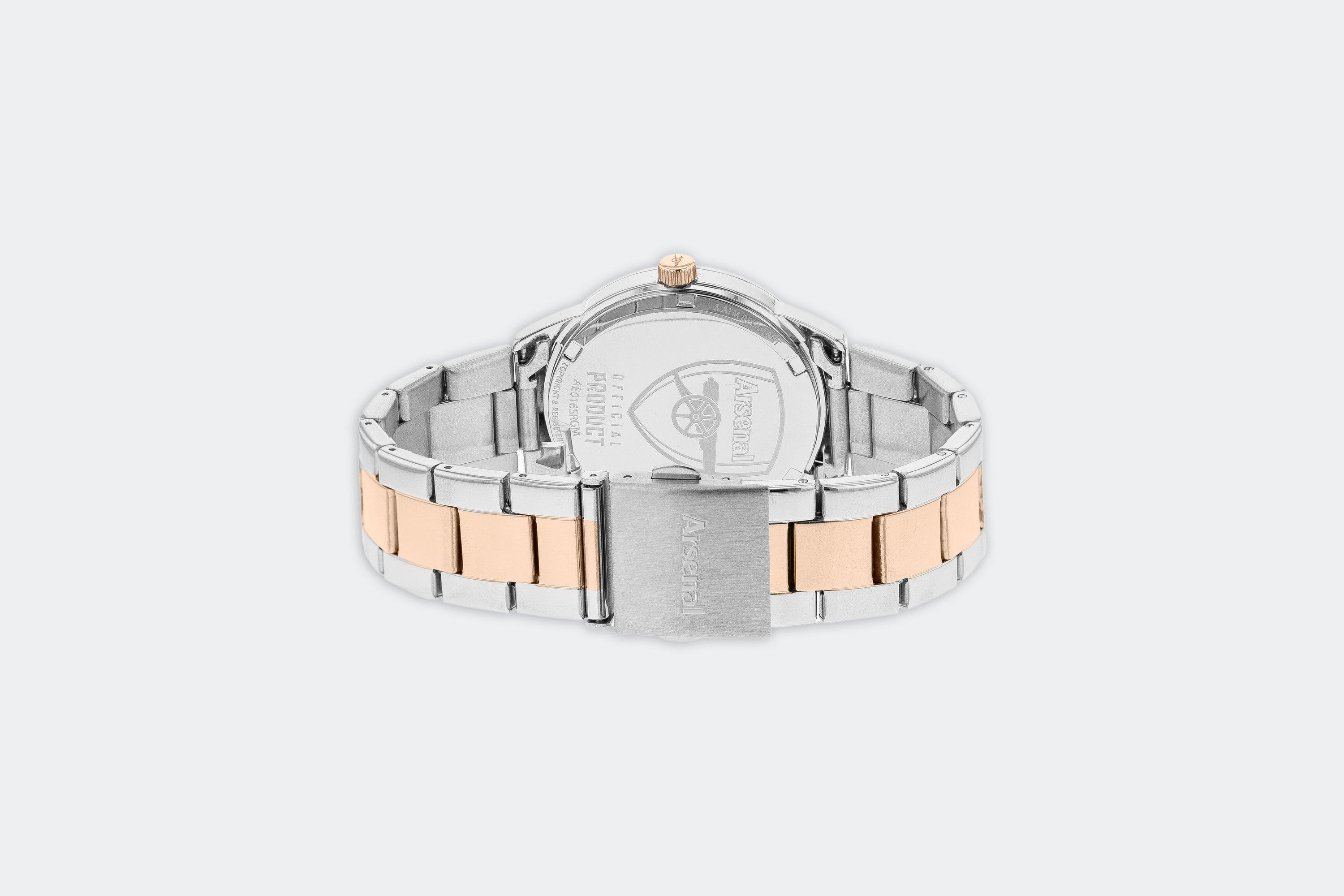 Arsenal Rose Gold and Stainless Steel Watch |Official Online Store
