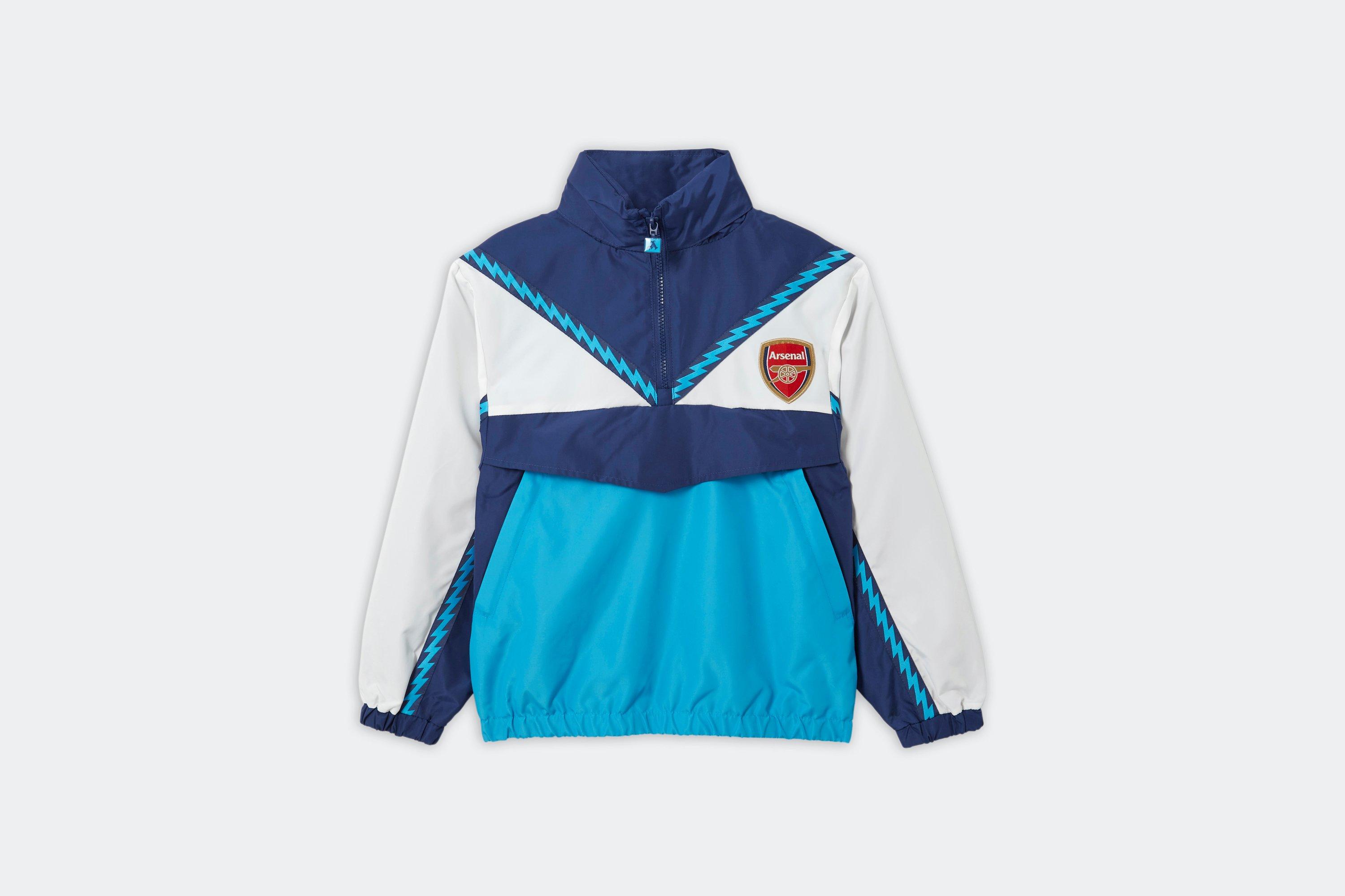 Arsenal Kids Retro 1/4 Zip Panel Jacket | Official Online Store