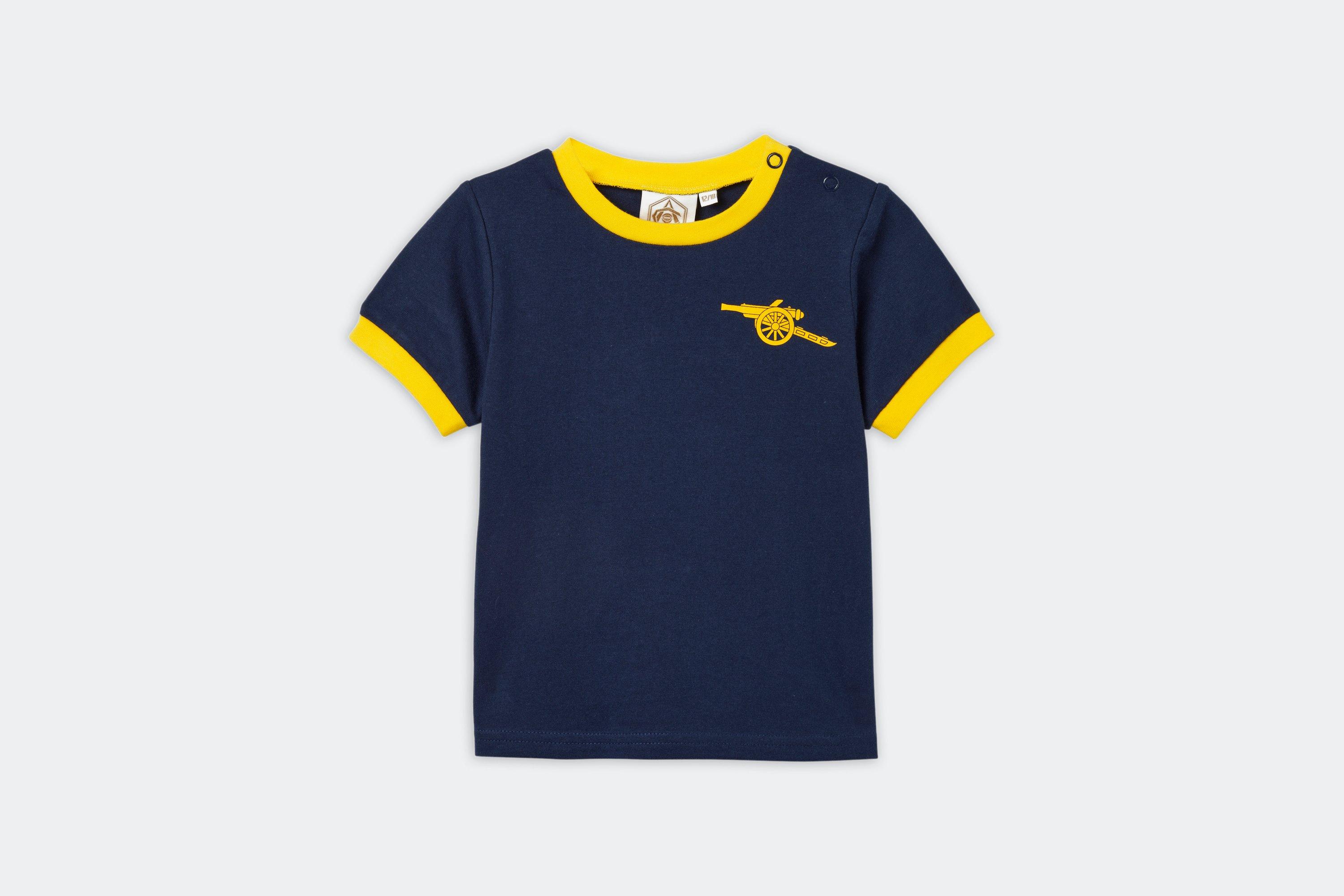 【送料無料】アーセナル　レトロ　ベイビーシャツ Arsenal Baby Retro Navy T-Shirt | Official Online Store