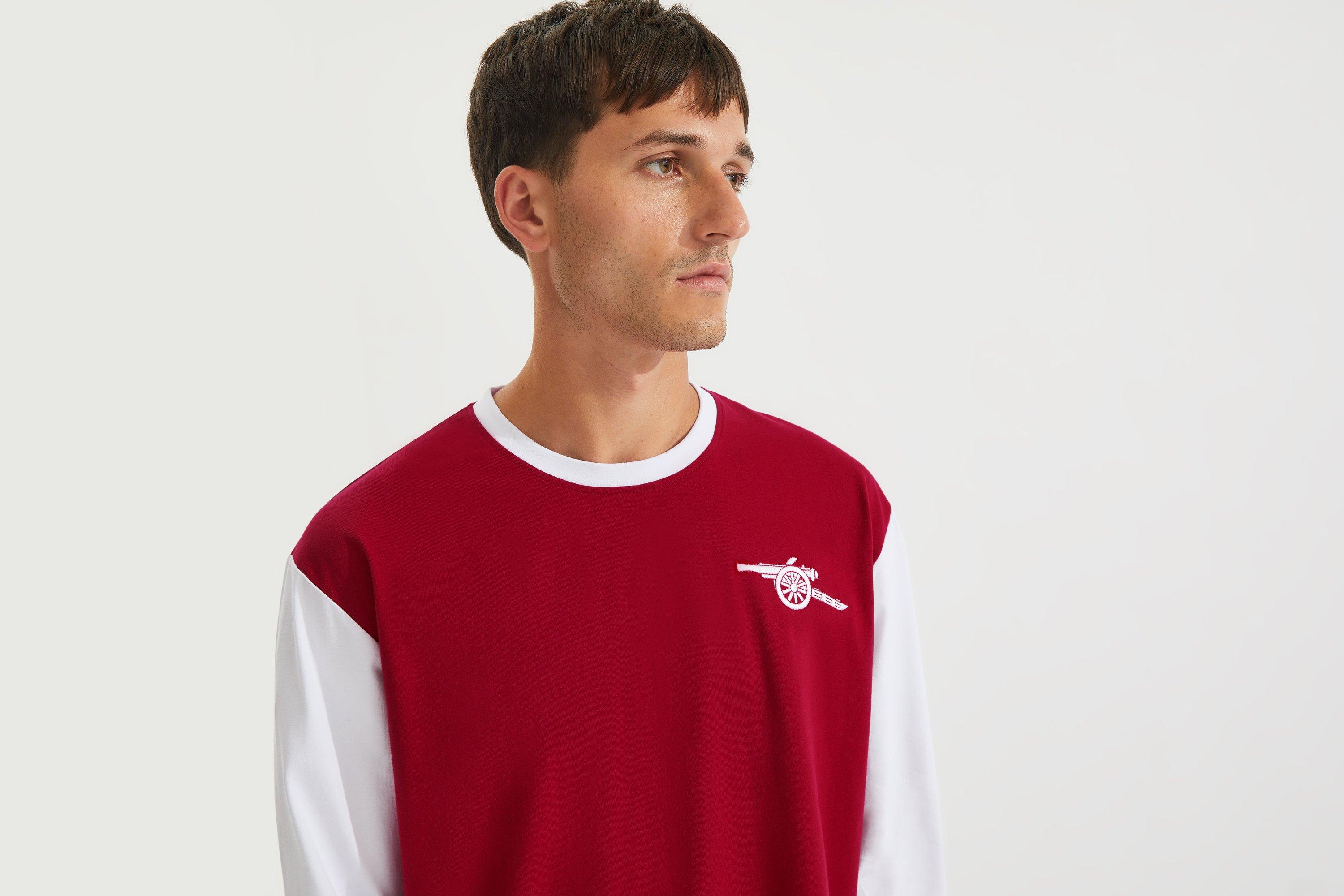 Arsenal Retro 1970s Long Sleeved Home Shirt | Official Online Store