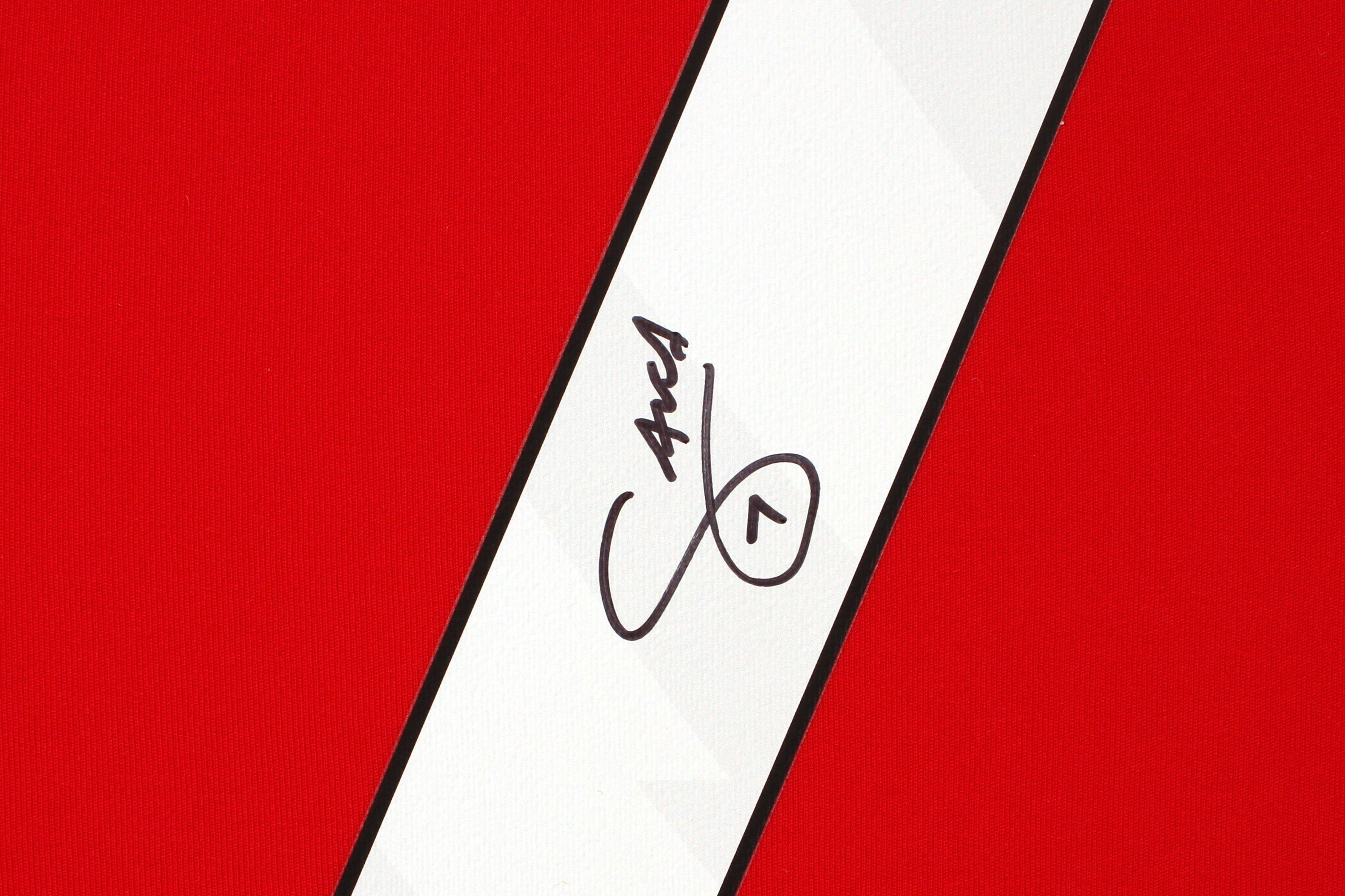 Arsenal 24/25 Home Framed Signed Shirt SAKA | Official Online Store