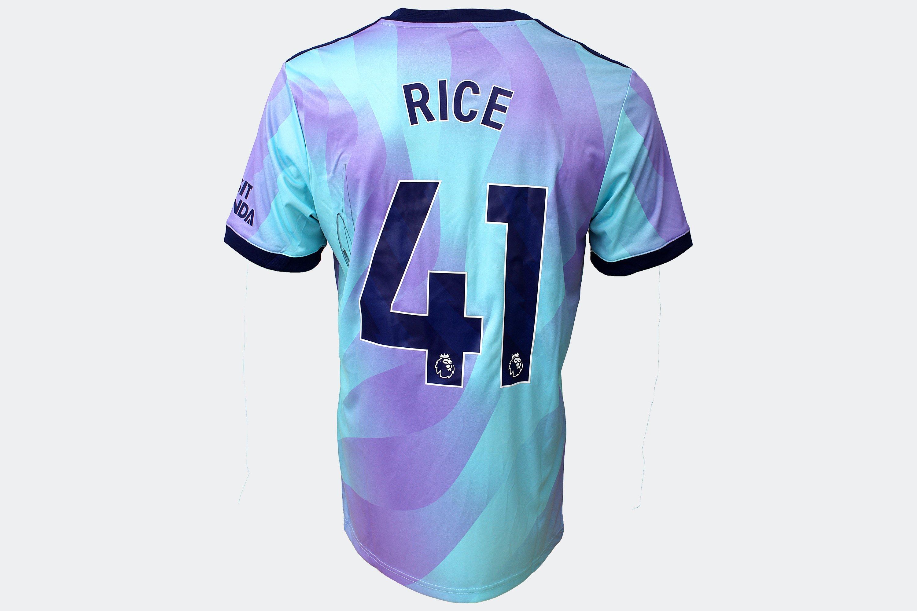Arsenal 24/25 Third Boxed Signed Shirt RICE | Official Online Store