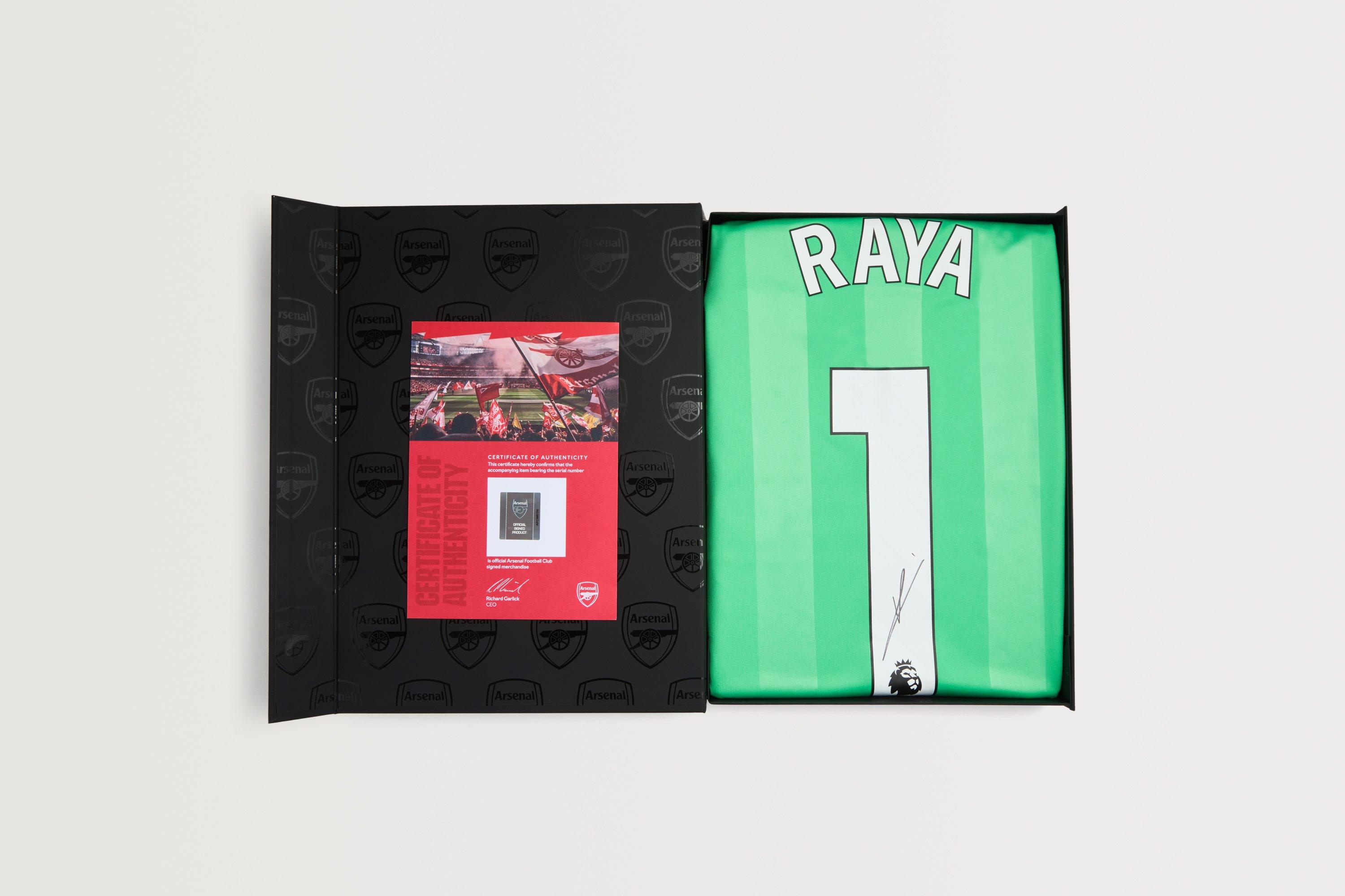 Arsenal 25/26 Third GK Boxed Signed Shirt RAYA | Official Online Store