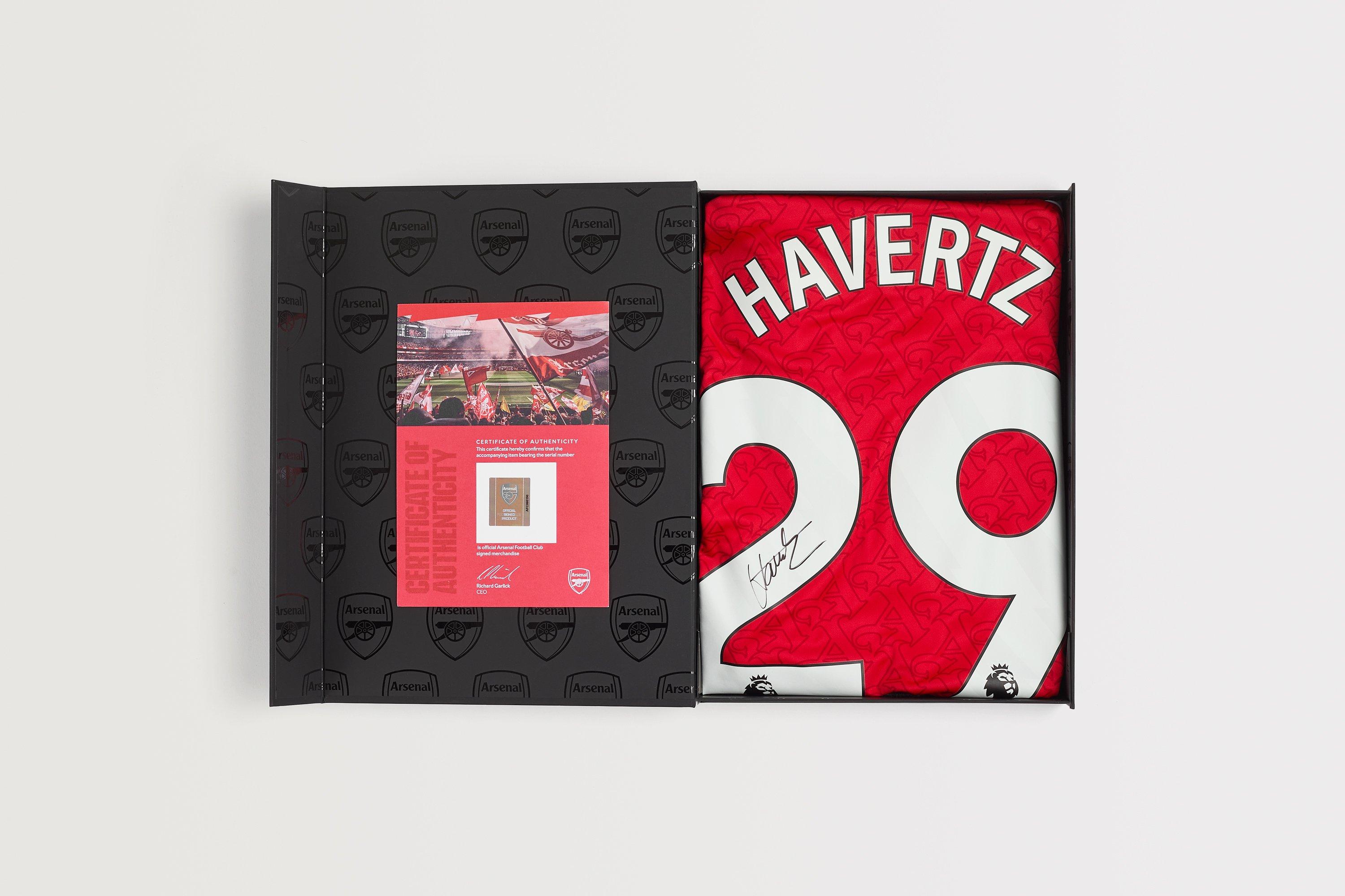 Arsenal 25/26 Home Boxed Signed Shirt HAVERTZ | Official Online Store