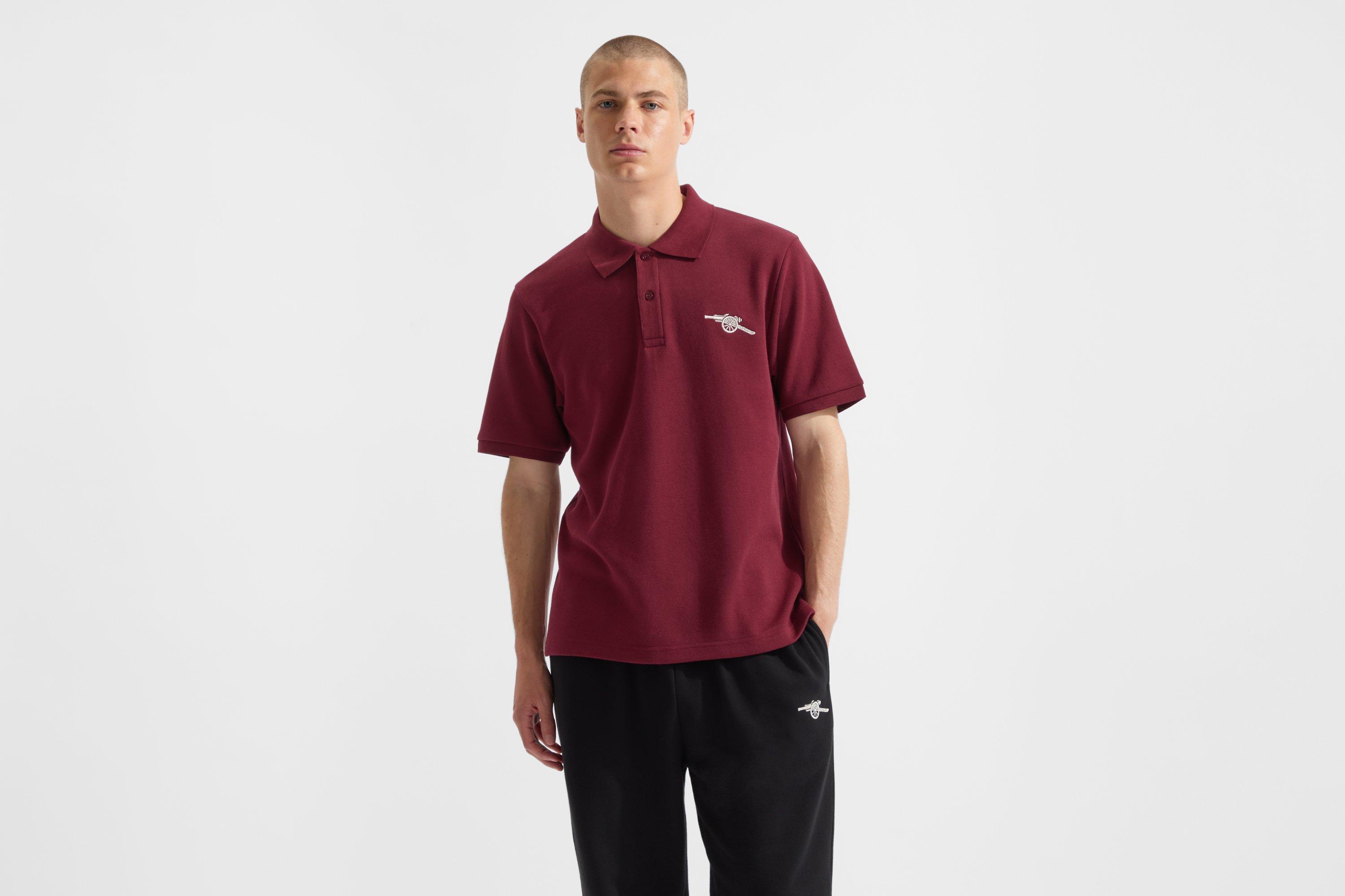 Arsenal Essentials Burgundy Polo Shirt | Official Online Store