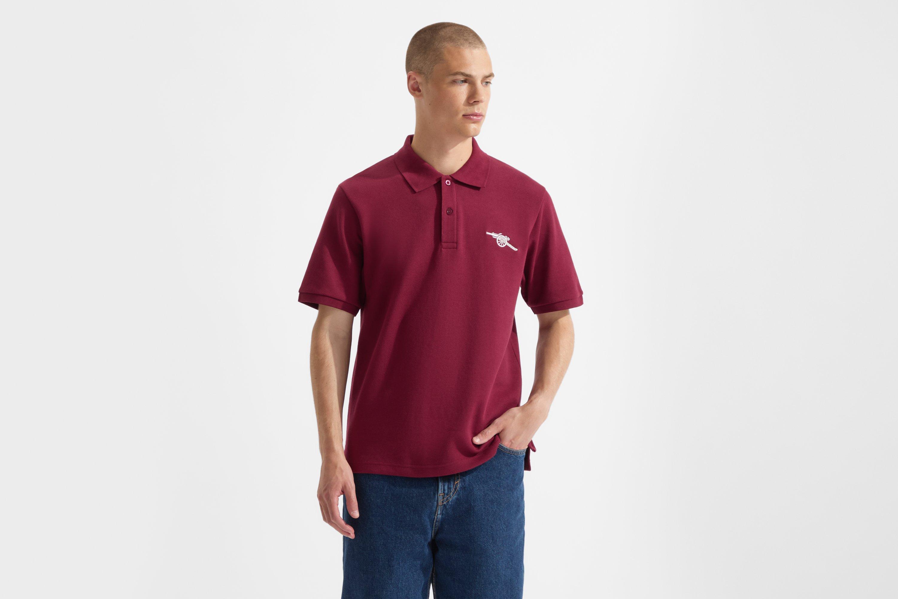 Arsenal Essentials Burgundy Polo Shirt | Official Online Store