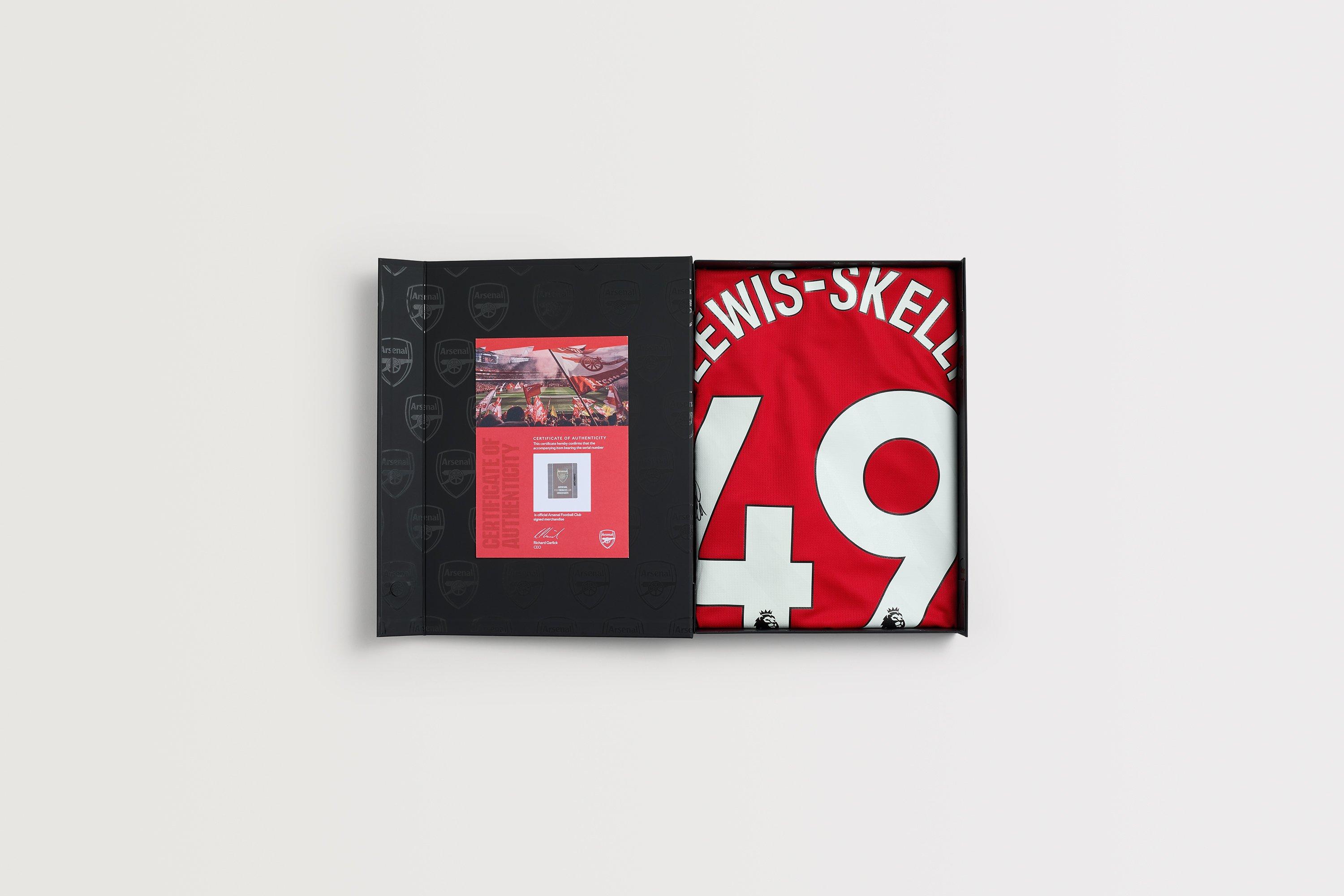Arsenal 26/27 Home Boxed Signed Shirt LEWIS-SKELLY | Official Online Store