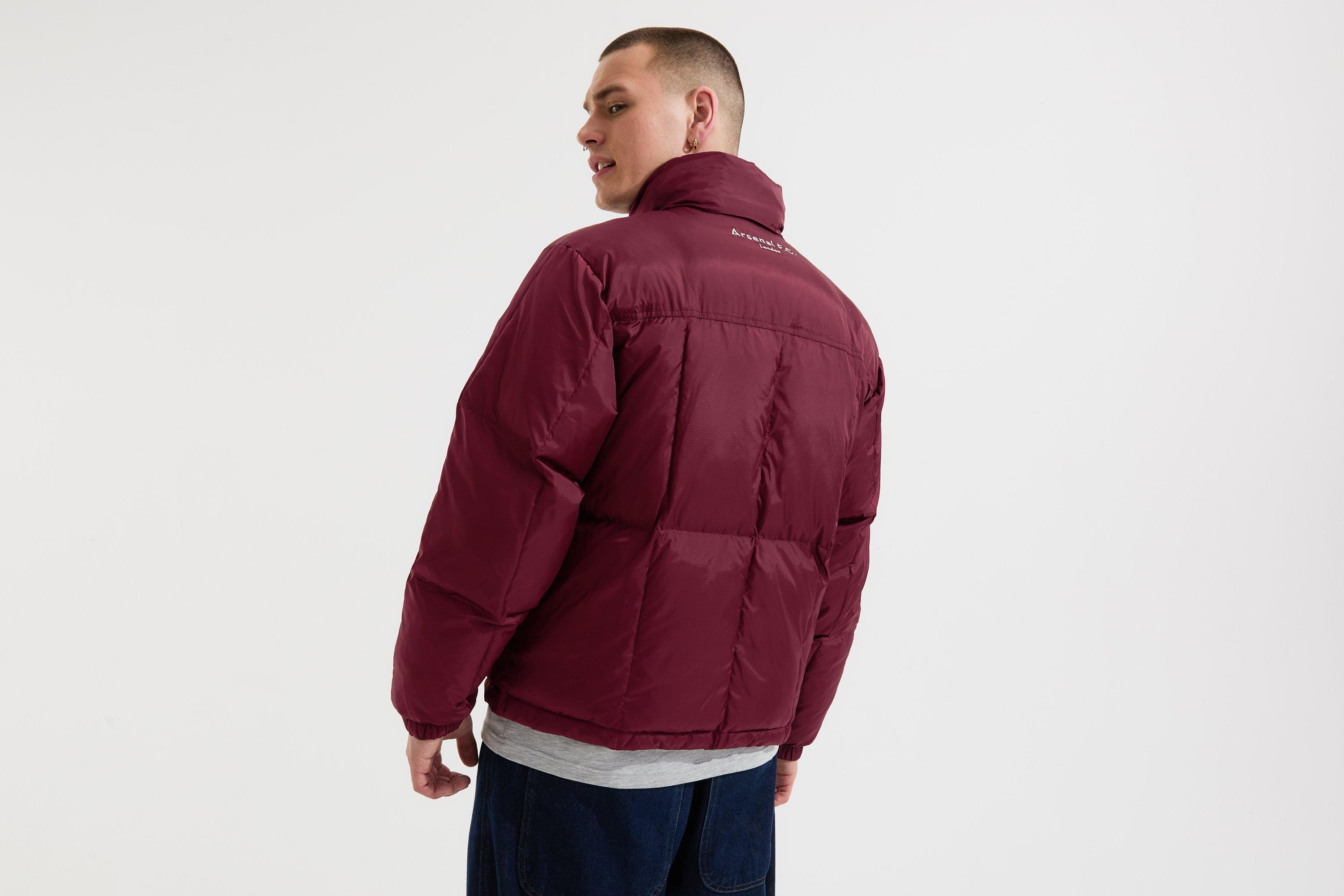 タグ付　アーセナル パファー ダウンジャケット バーガンディ Arsenal Burgundy Cannon Puffer Jacket | Official Online Store
