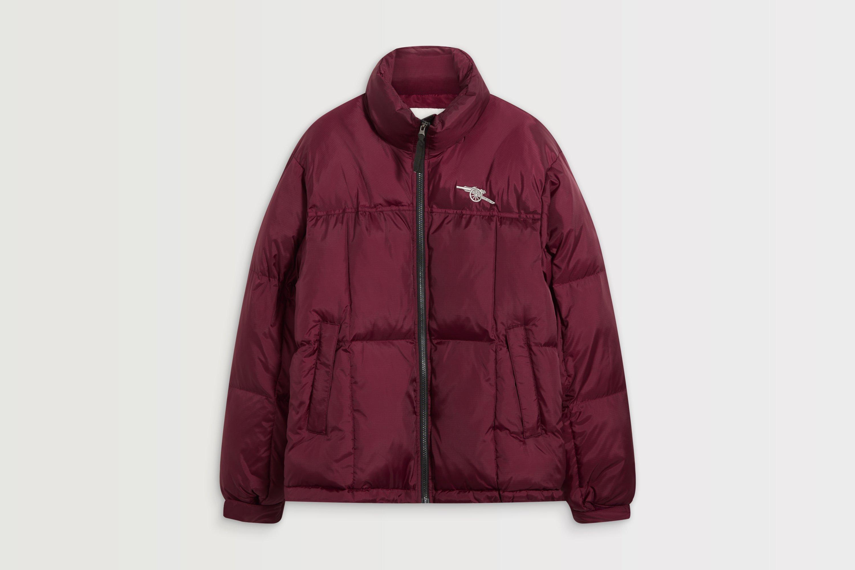 Arsenal Burgundy Cannon Puffer Jacket | Official Online Store