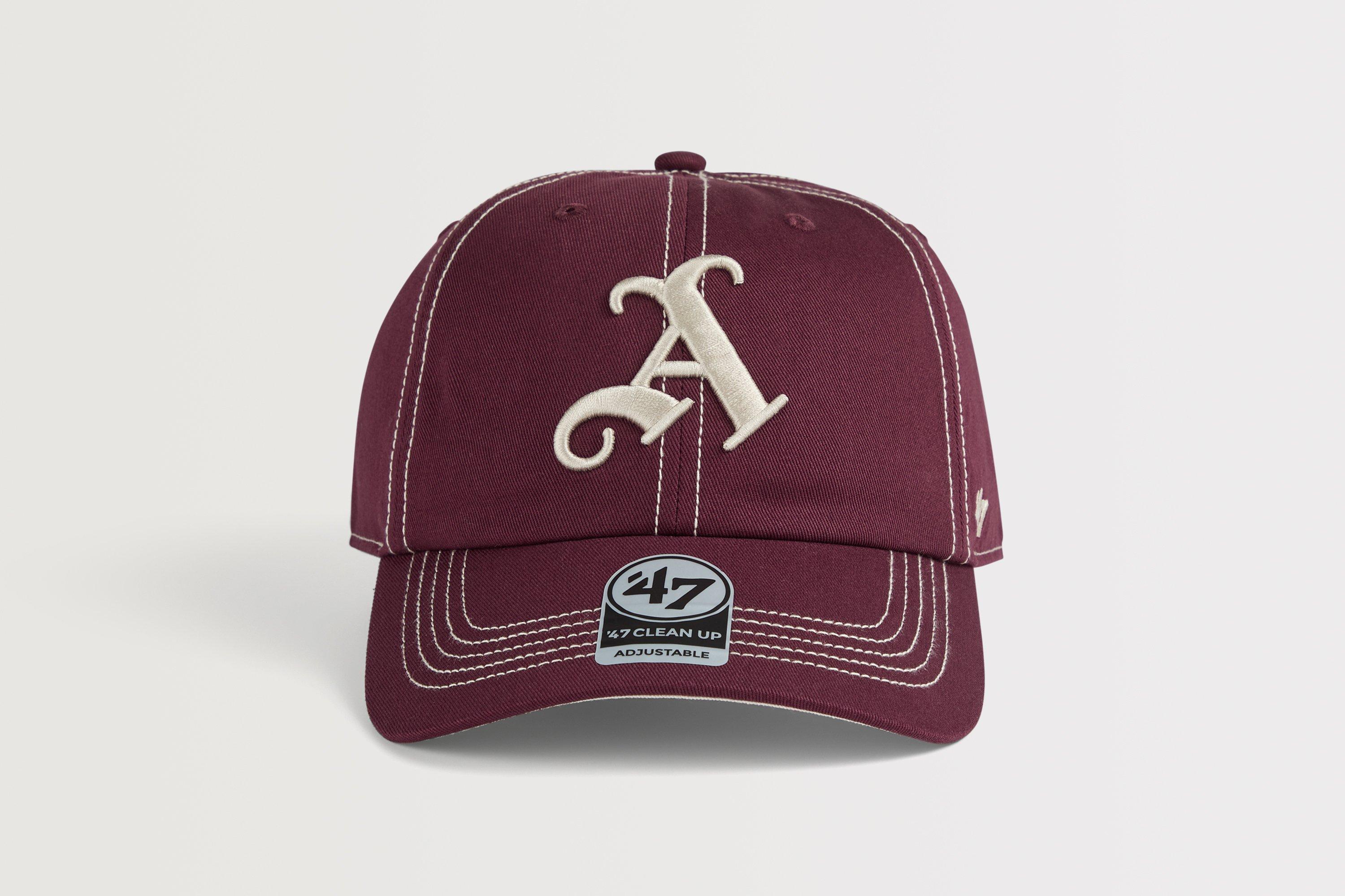Arsenal 47 Burgundy Gothic A Contrast Stitch Cap | Official Online