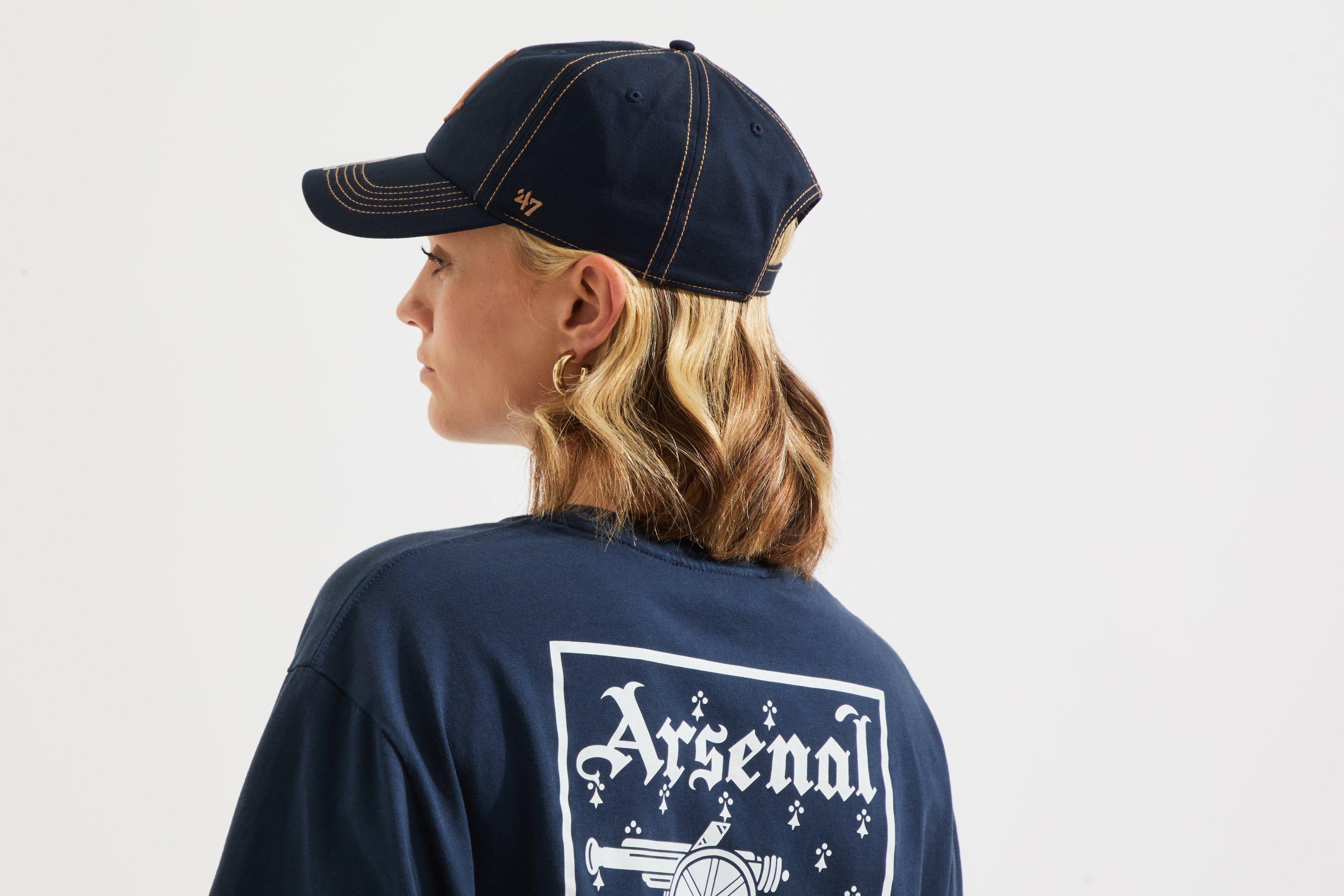 Arsenal 47 Navy Gothic A Contrast Stitch Cap | Official Online Store