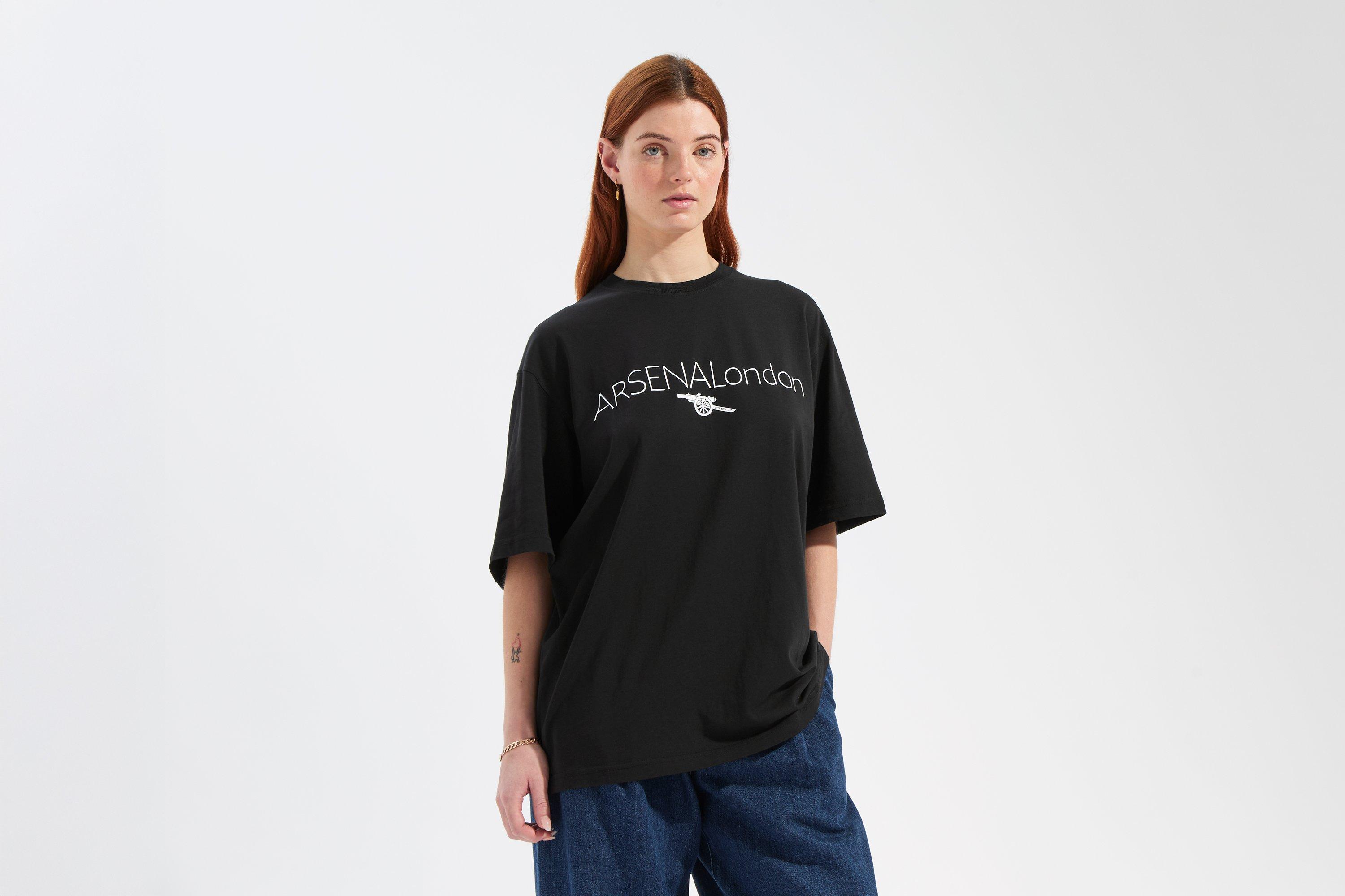 Arsenal London Black Graphic T-Shirt | Official Online Store