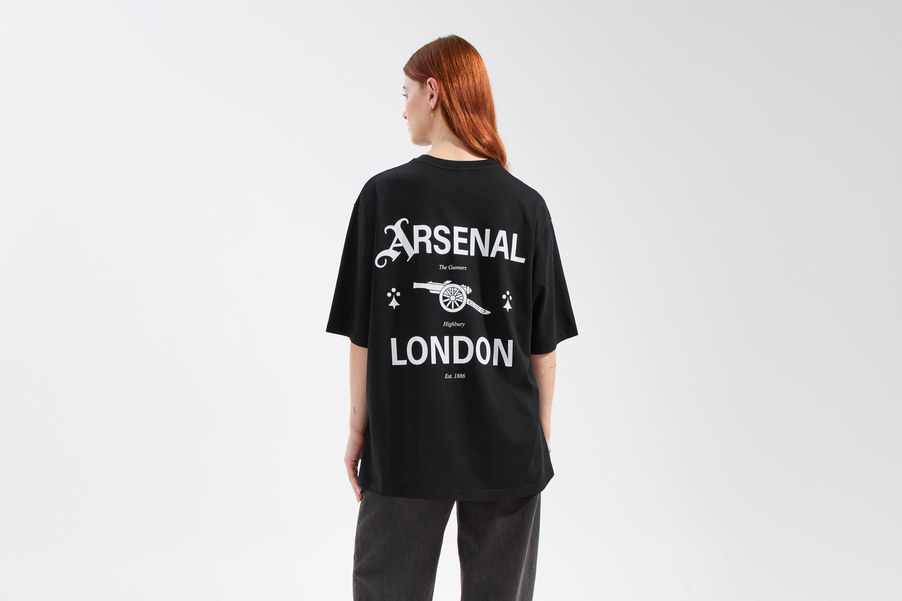 Arsenal 1886 Black Graphic T-Shirt | Official Online Store