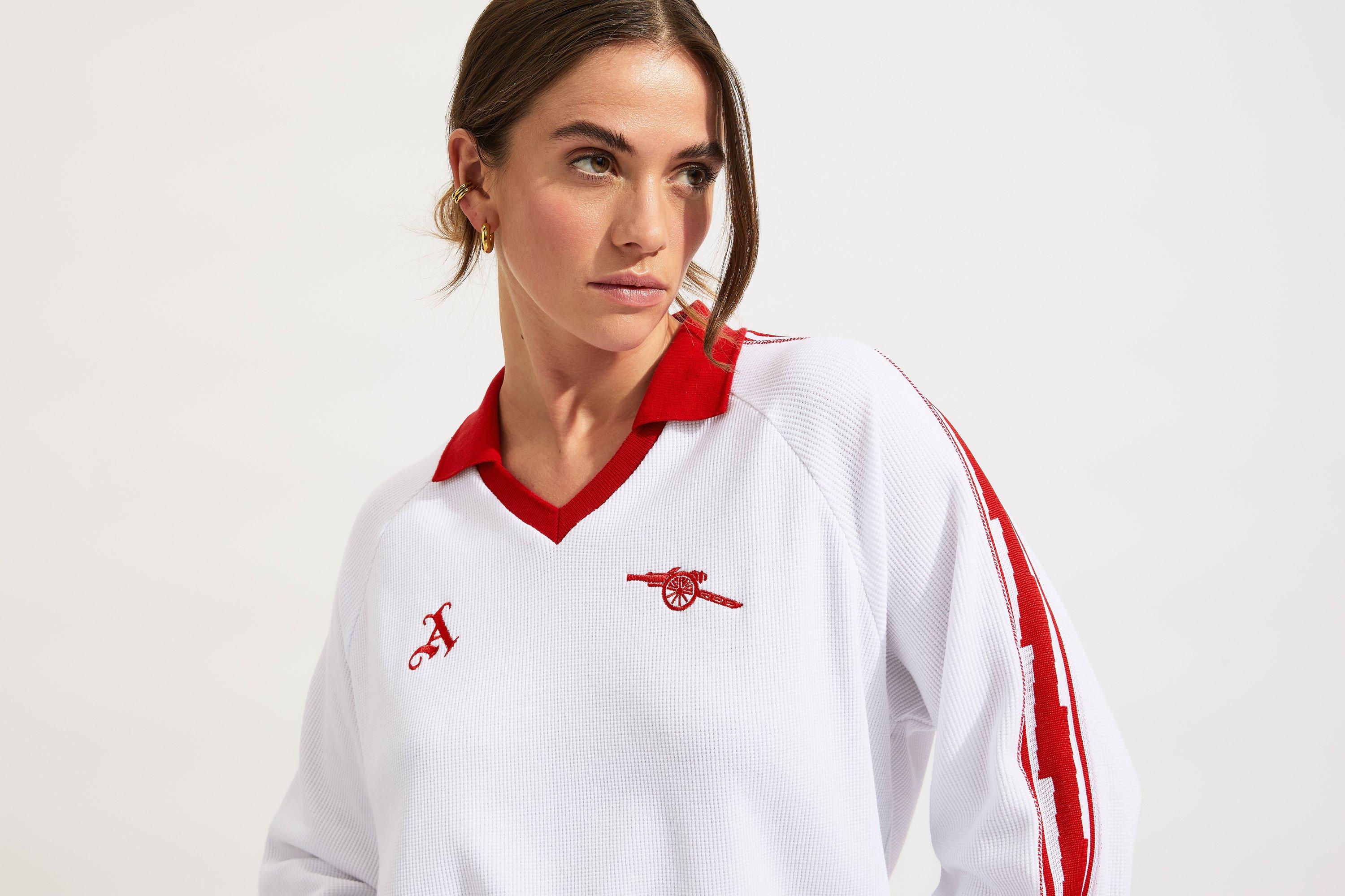 Arsenal AWFC Knitted Long Sleeved Polo Shirt | Official Online Store