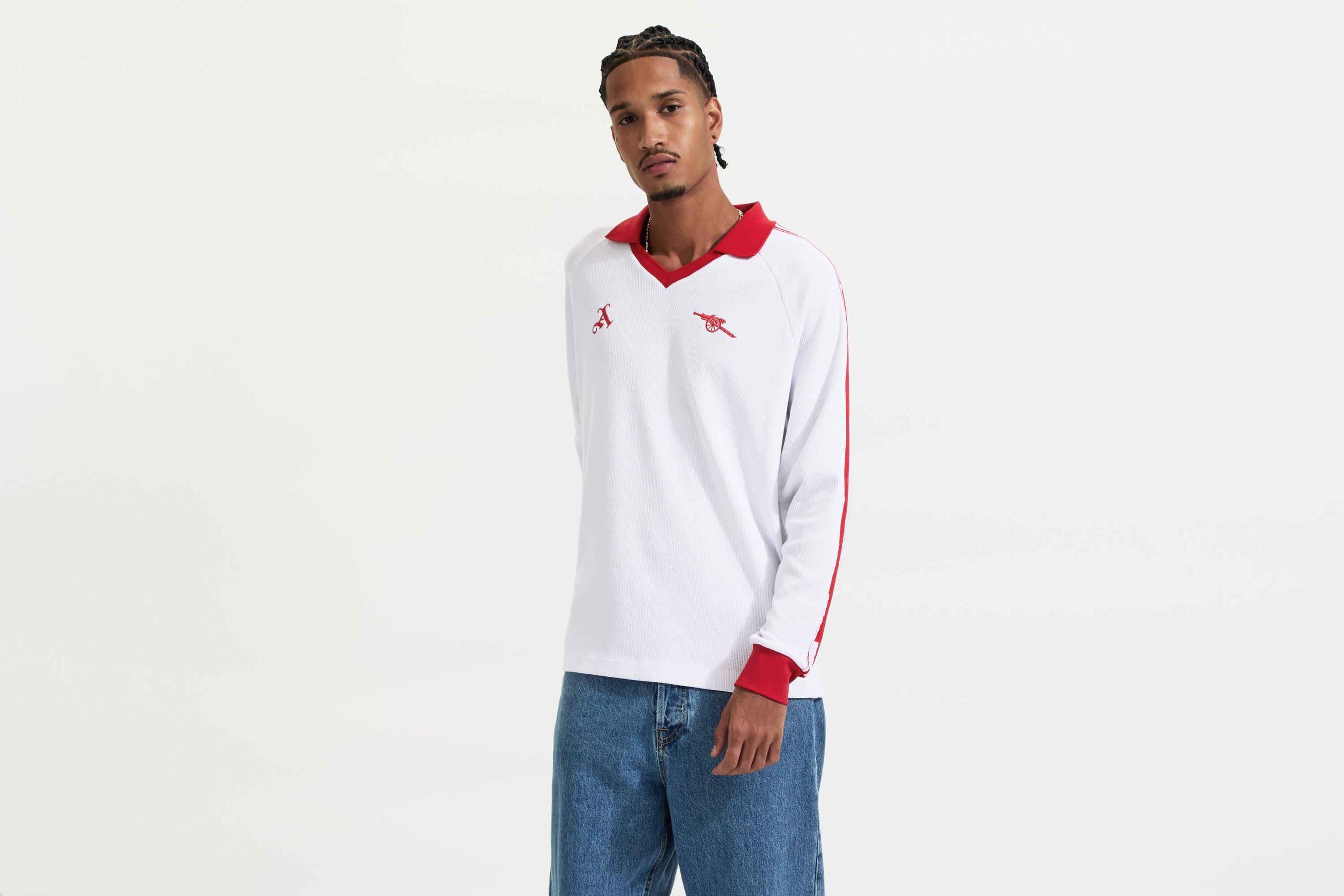 Arsenal AWFC Knitted Long Sleeved Polo Shirt | Official Online Store