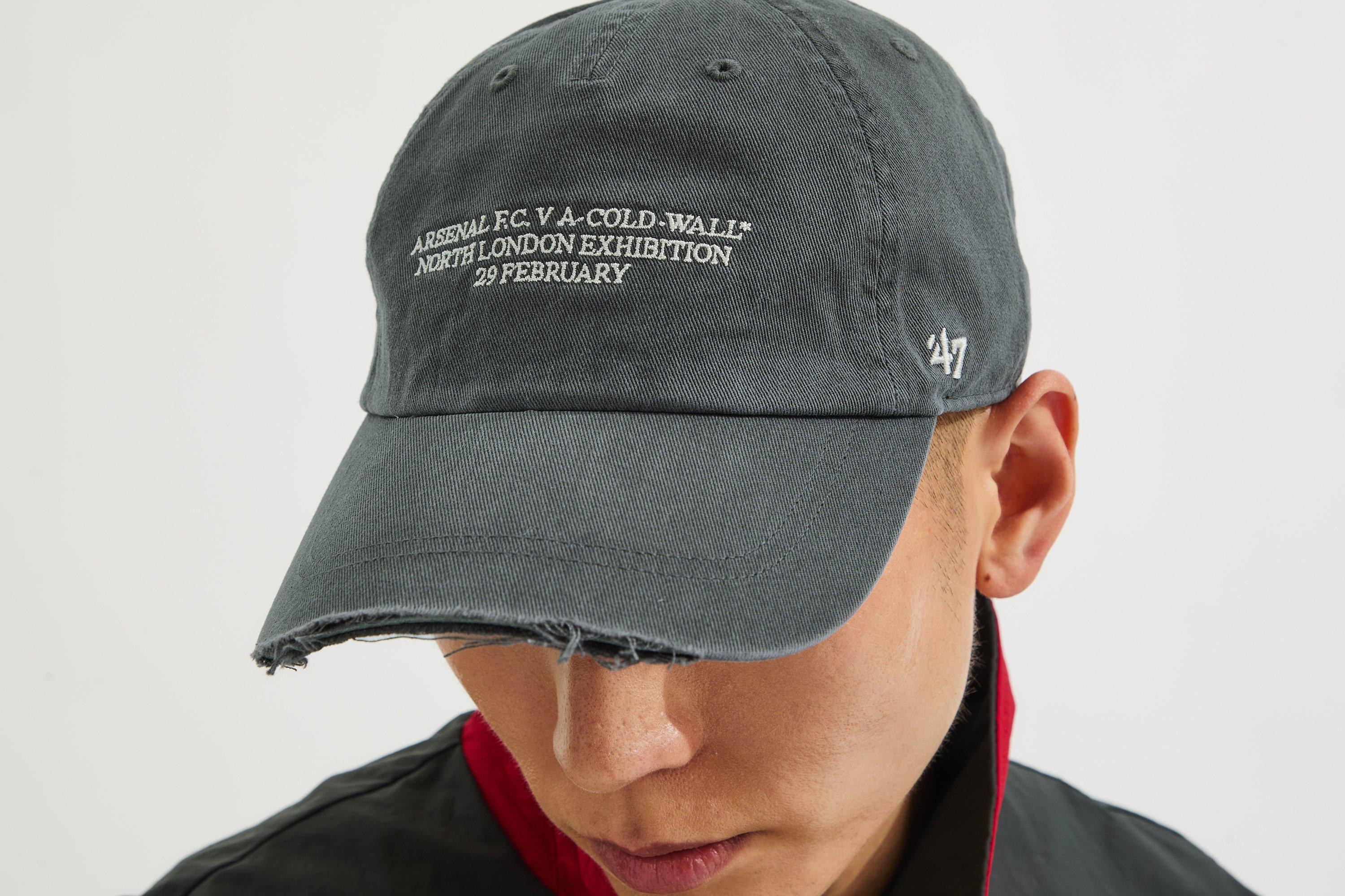 Arsenal x A-Cold-Wall Avenell Grey Distressed Cap | Official