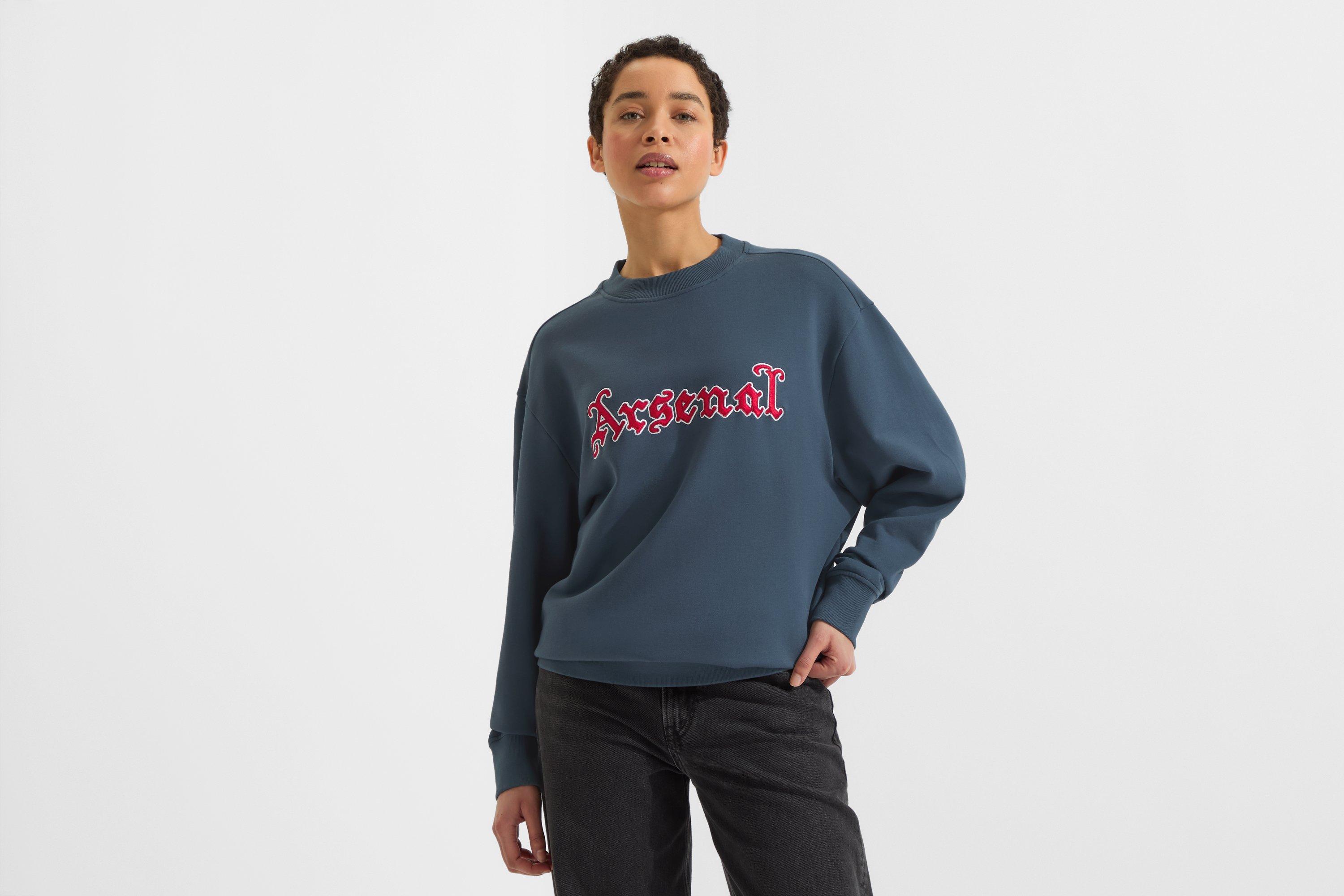 Arsenal Classics Unisex Gothic Navy Crew Sweatshirt | Official