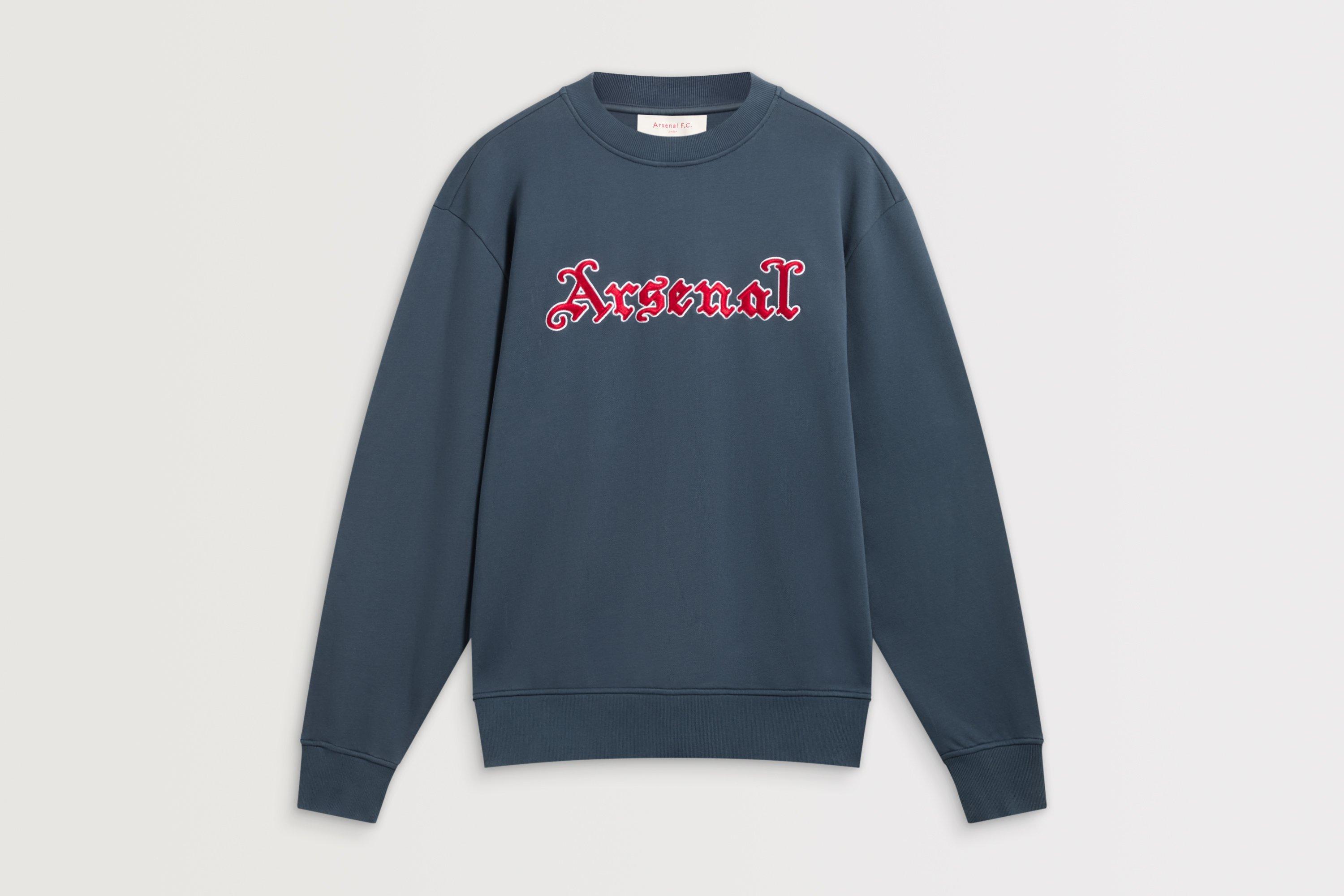 Arsenal Classics Unisex Gothic Navy Crew Sweatshirt | Official