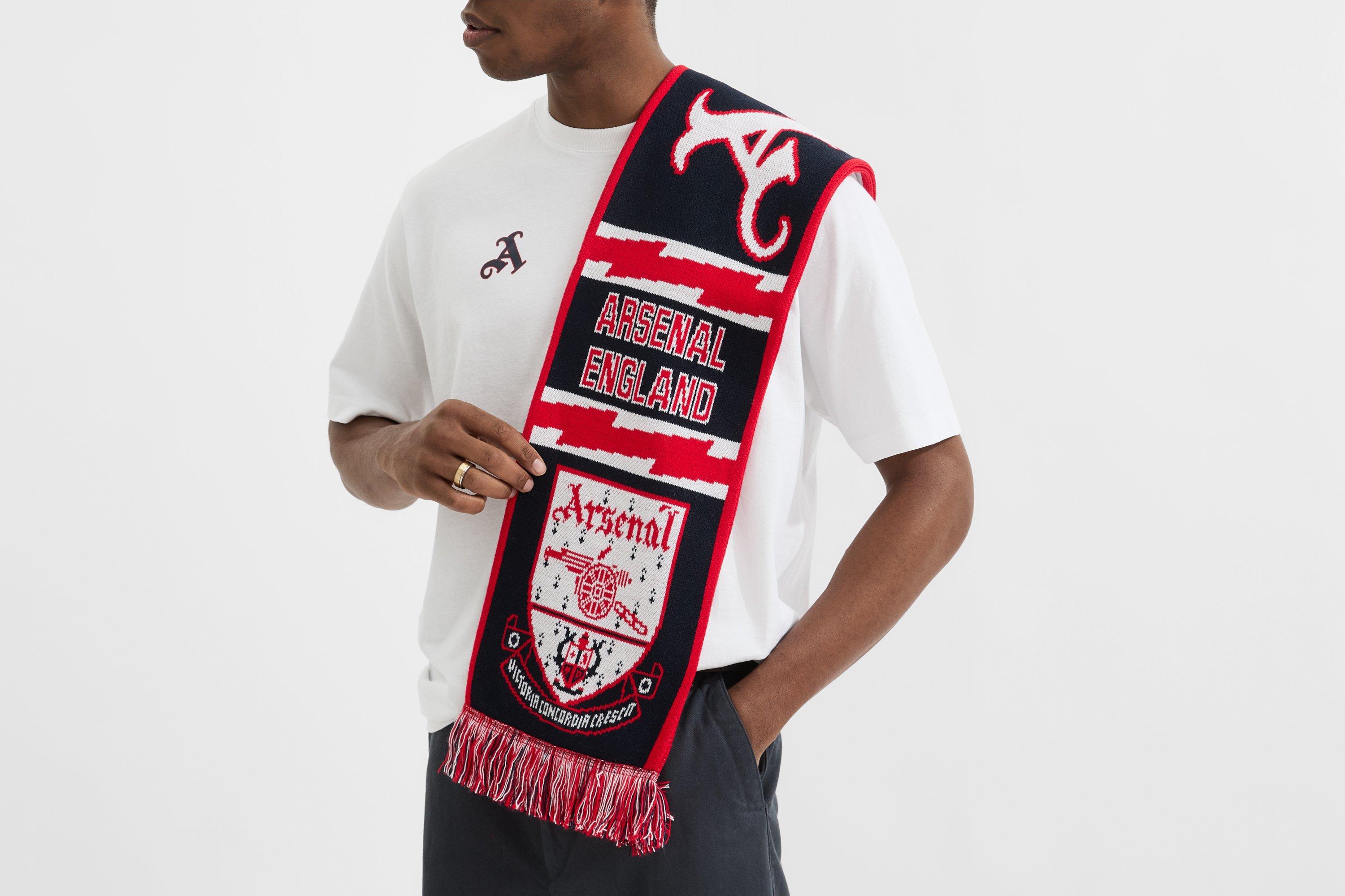 Arsenal Classics England White Scarf | Official Online Store