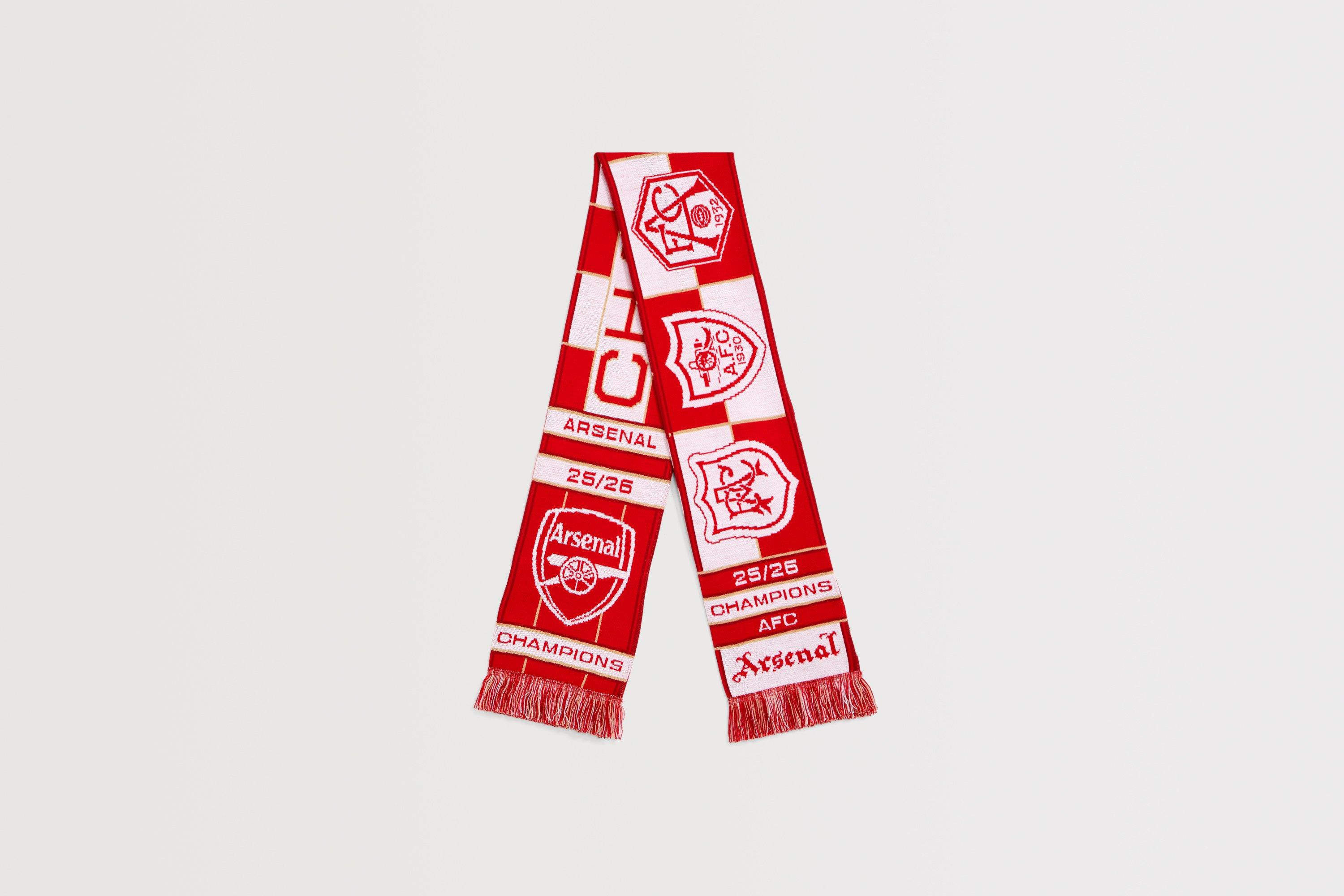 Arsenal Champions 25/26 Scarf | Official Online Store