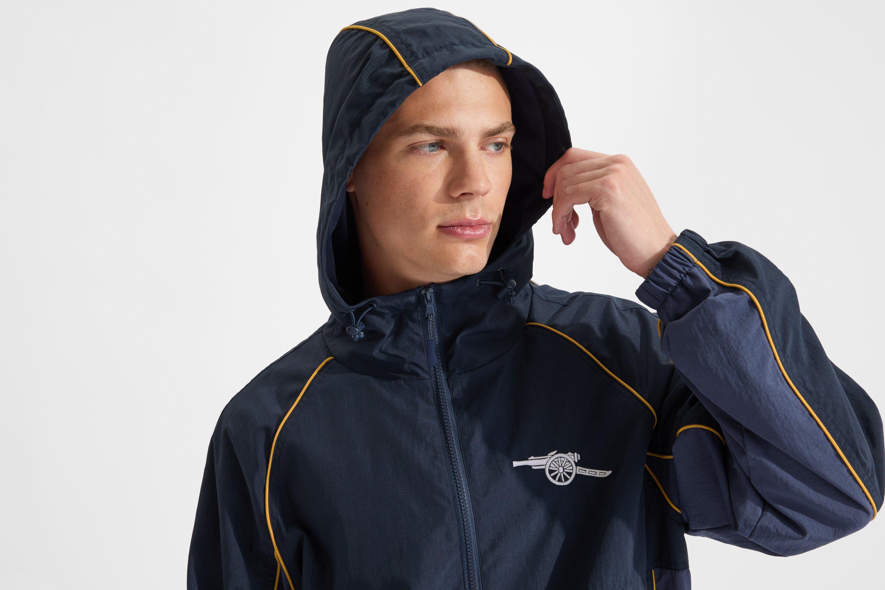 Arsenal Essentials Unisex Navy Windbreaker Jacket | Official