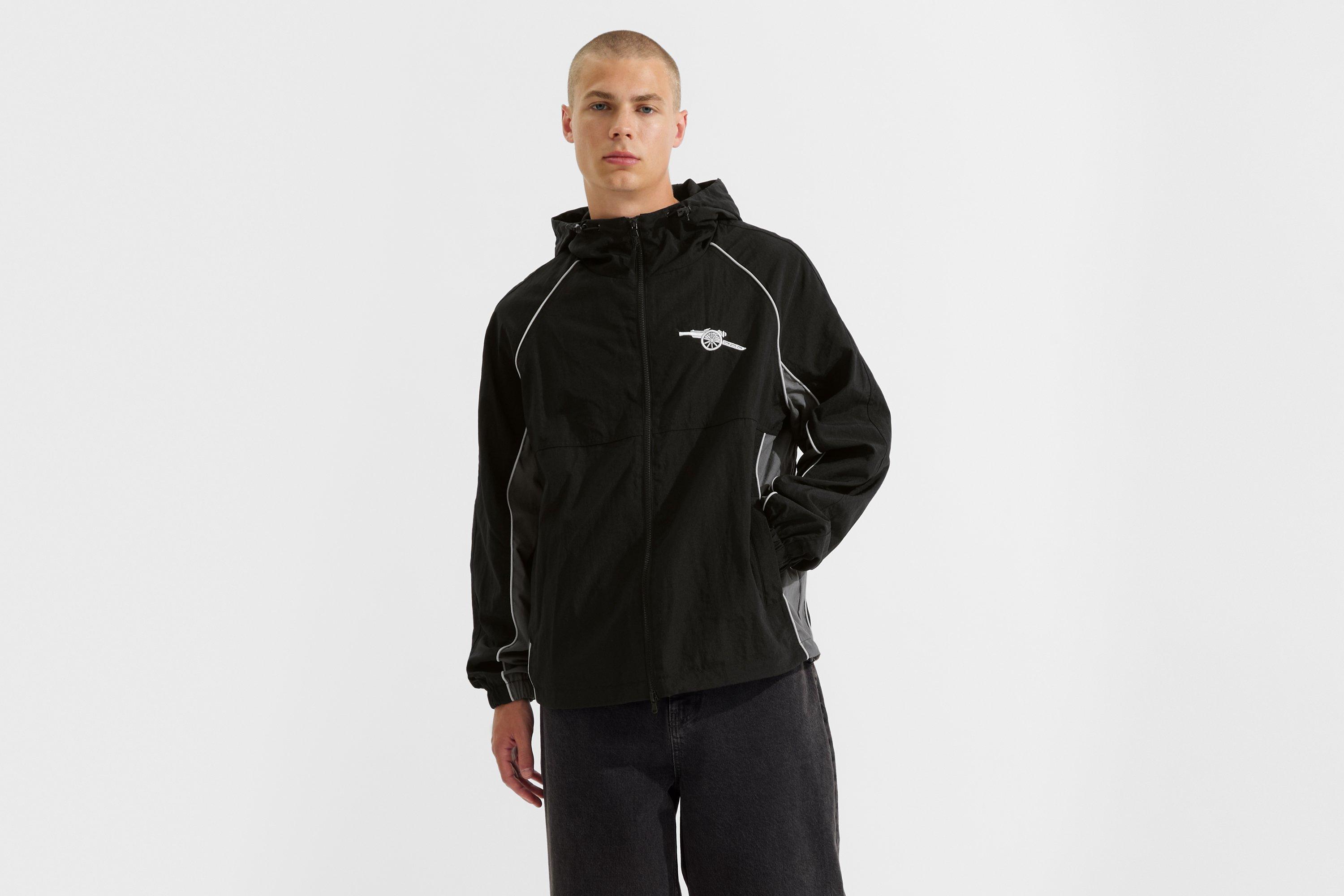 Arsenal Essentials Black Windbreaker Jacket | Official Online Store