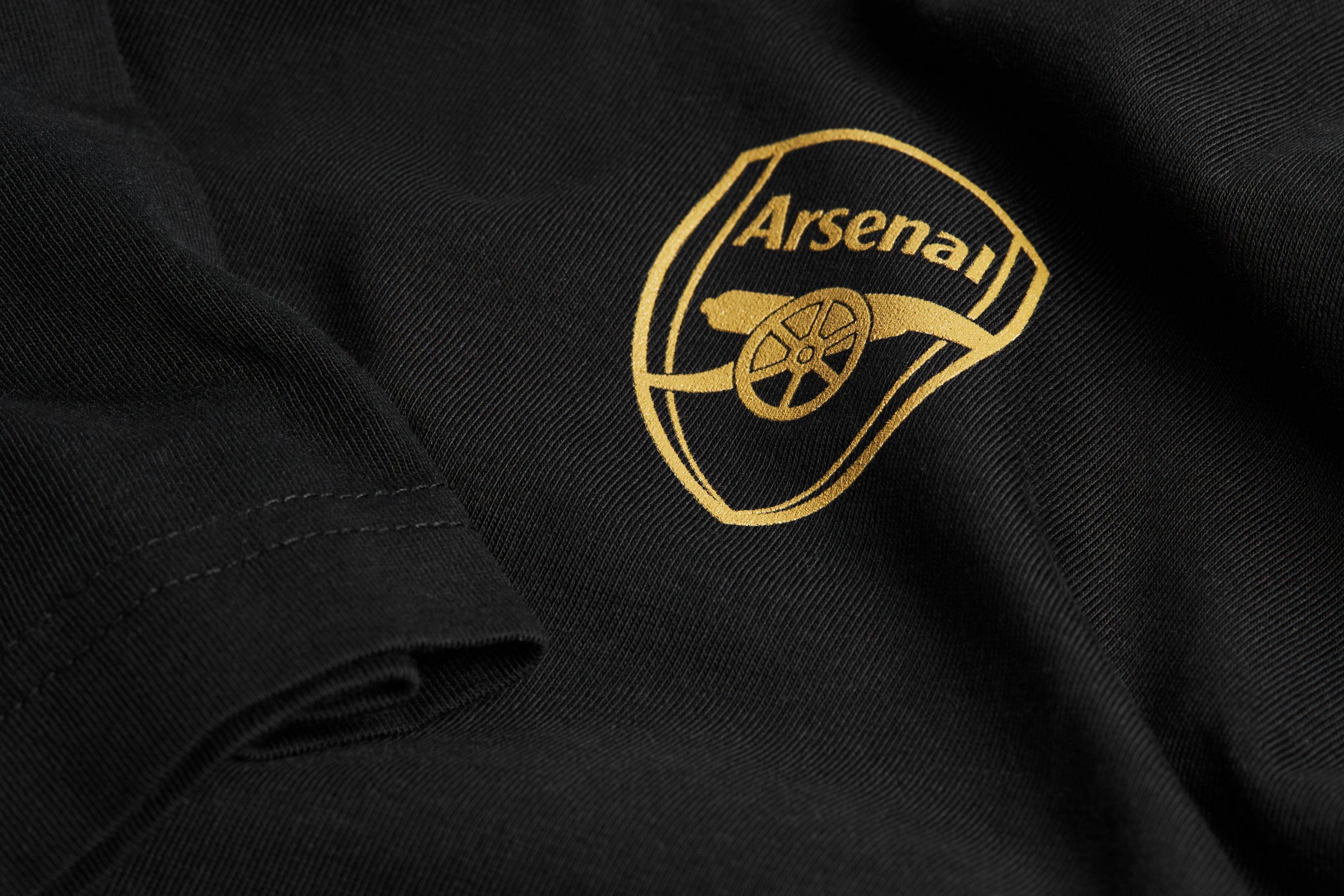 Arsenal Champions 25/26 Black Crew T-Shirt | Official Online Store