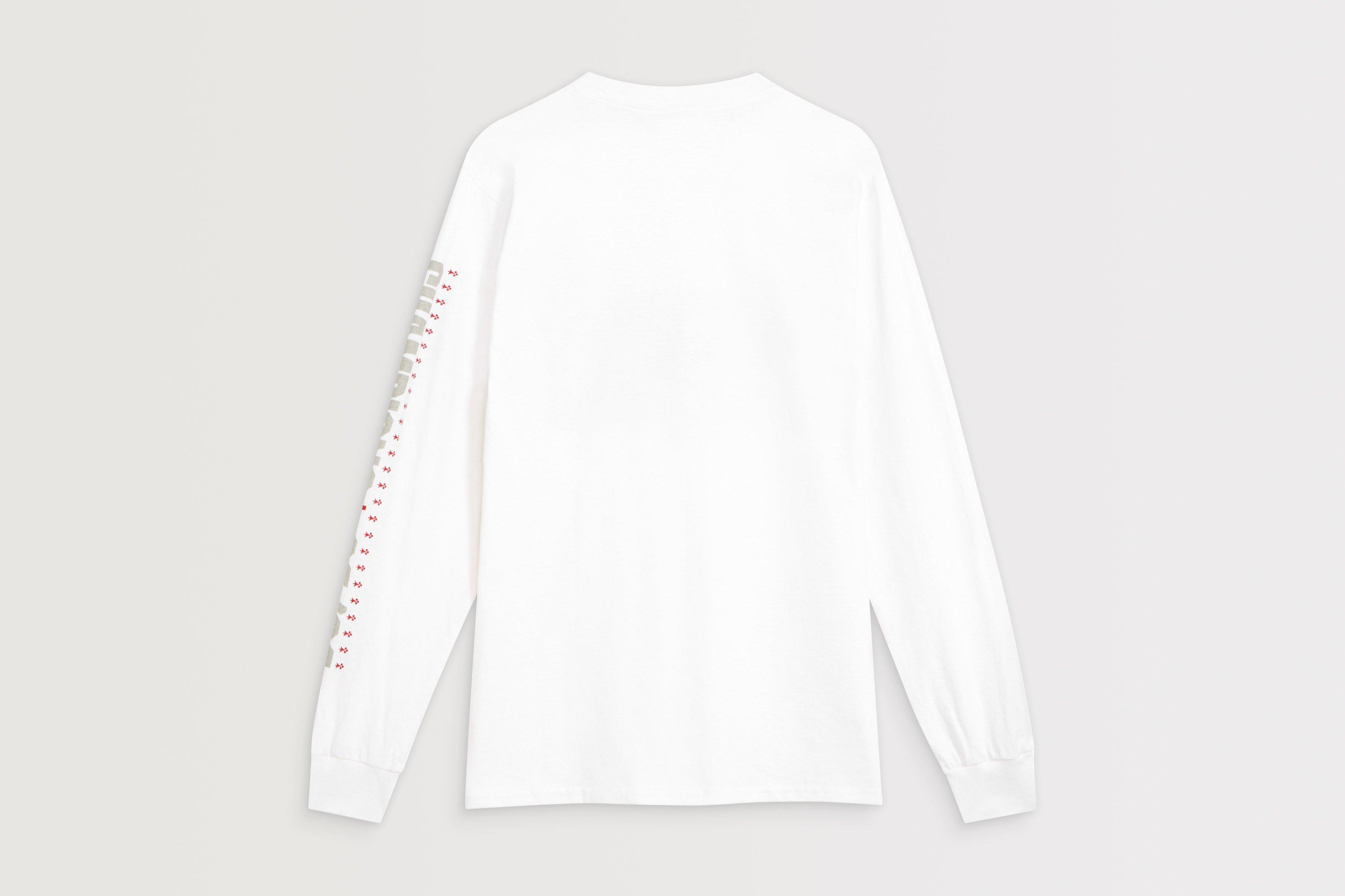 Arsenal Champions 25/26 White Long Sleeved T-Shirt | Official