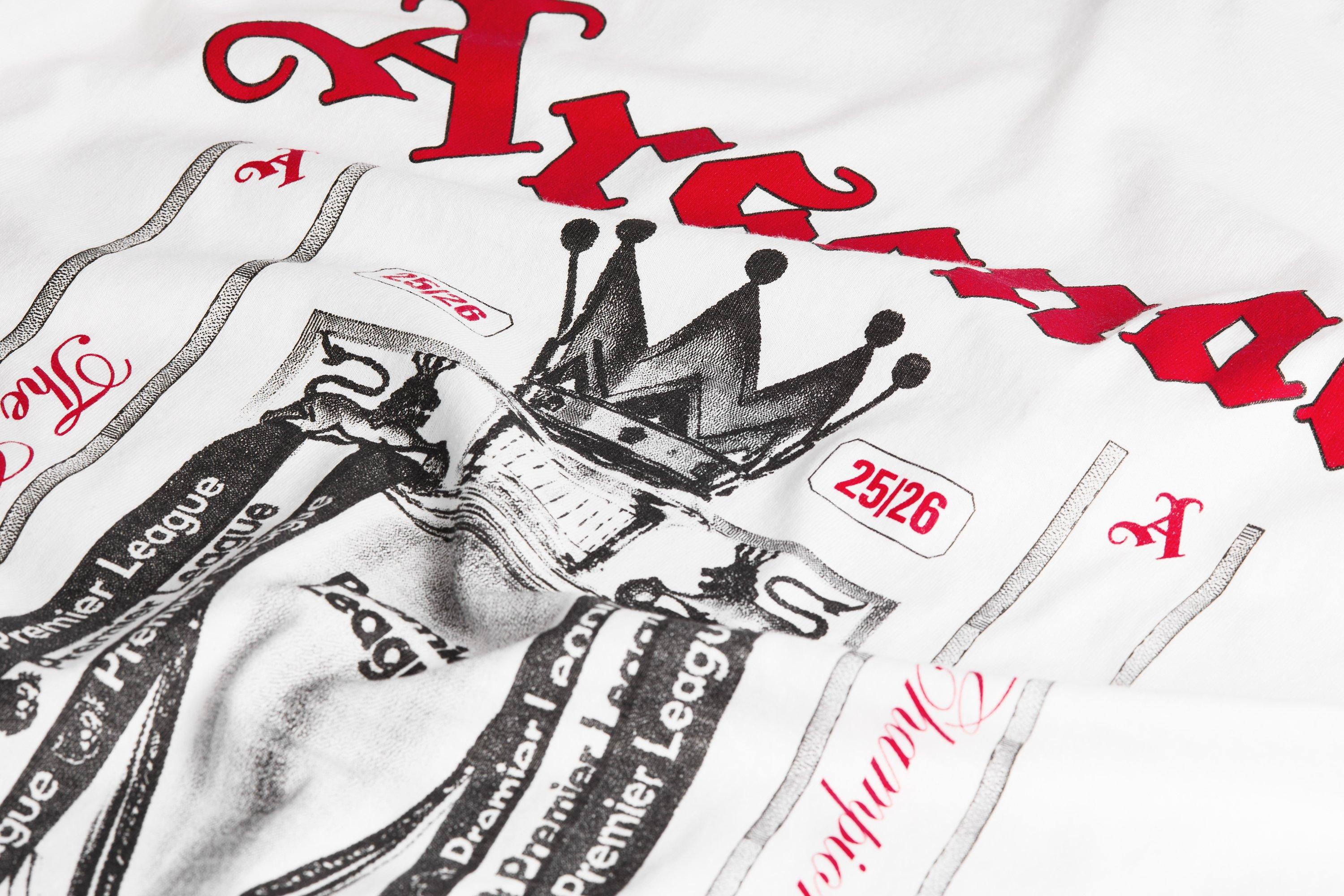 Arsenal Champions Trophy 25/26 White Long Sleeved T-Shirt