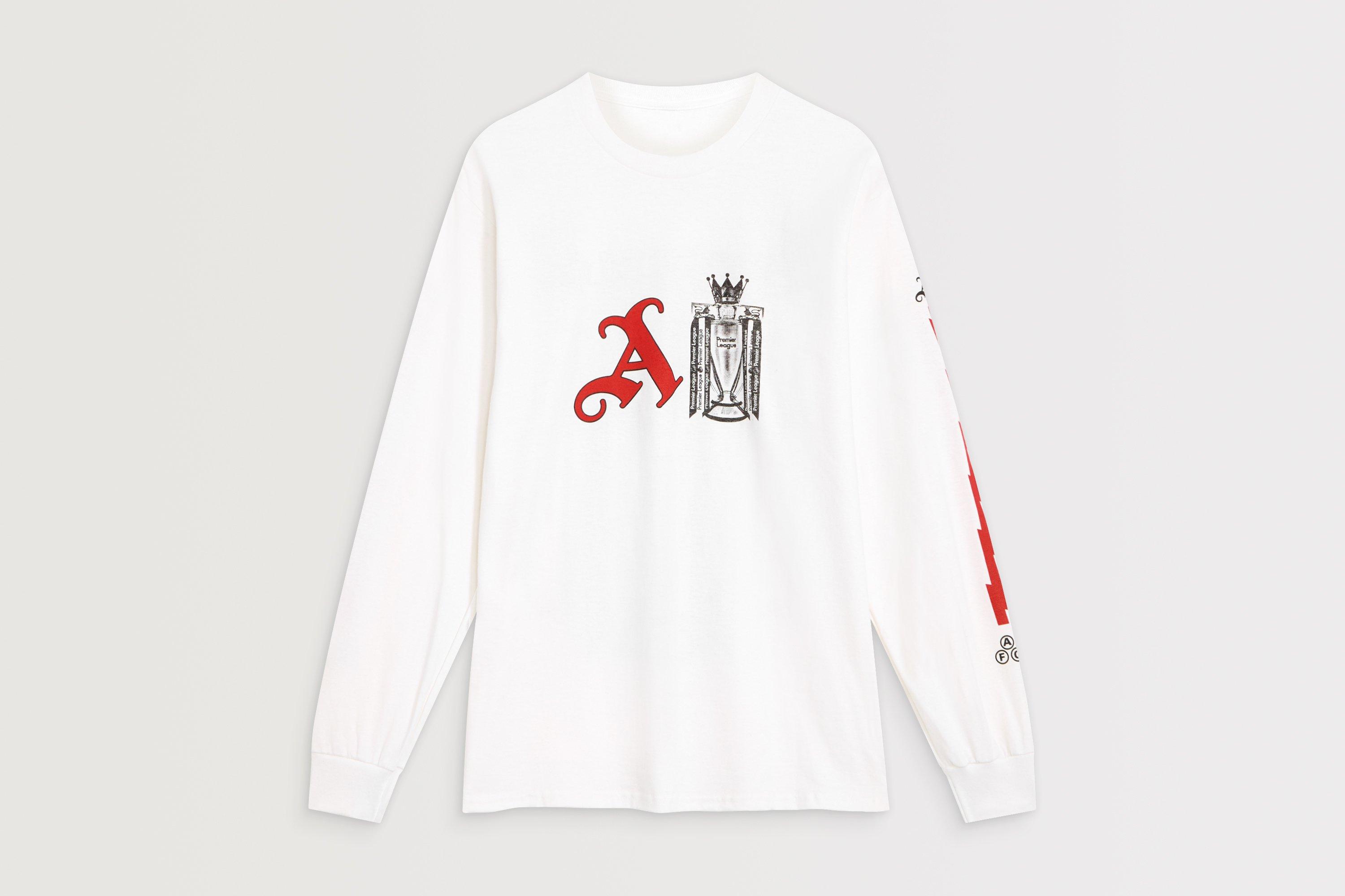 Arsenal Champions Trophy 25/26 White Long Sleeved T-Shirt