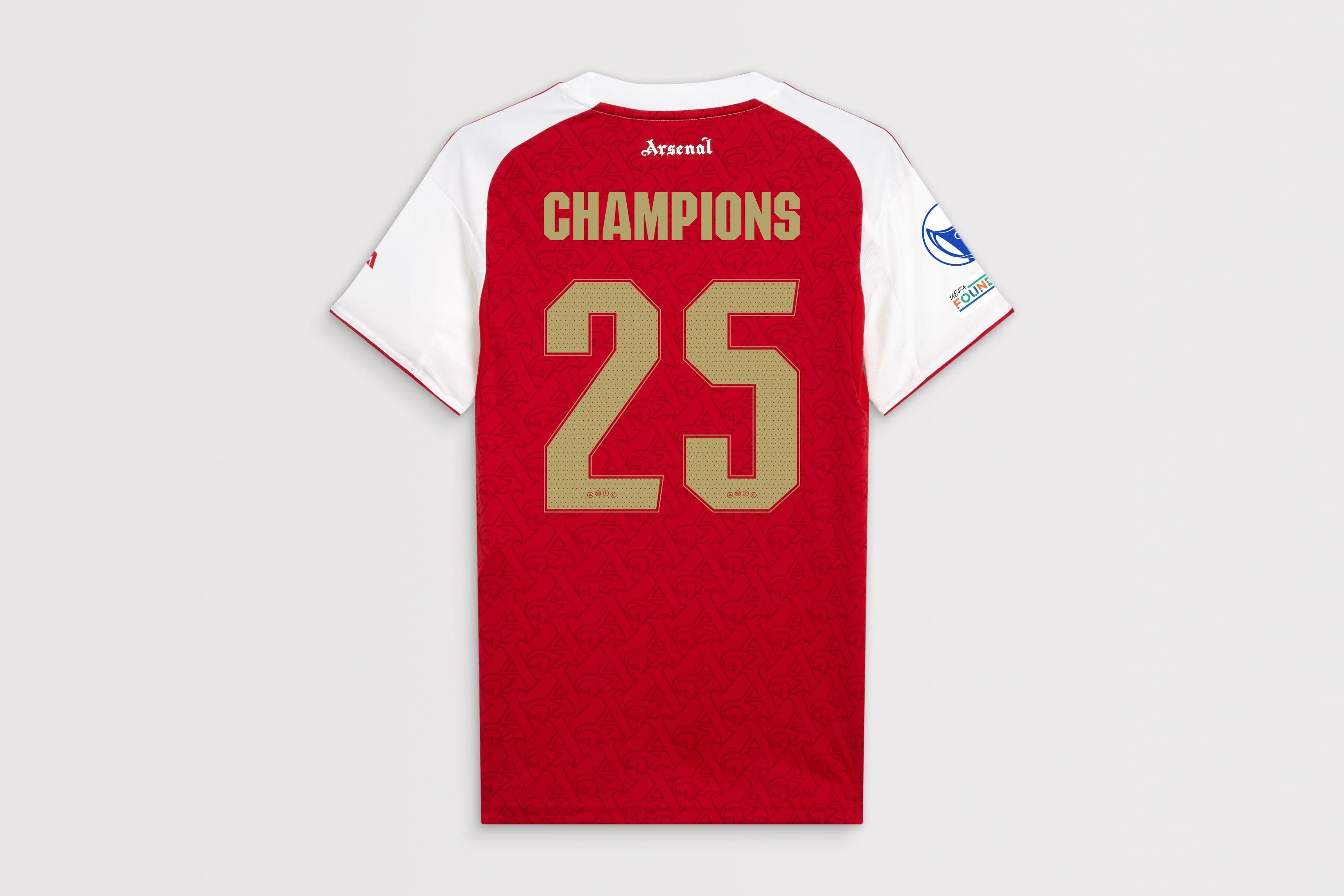 Arsenal adidas Womens UWCL Champions Authentic Home Shirt | Home