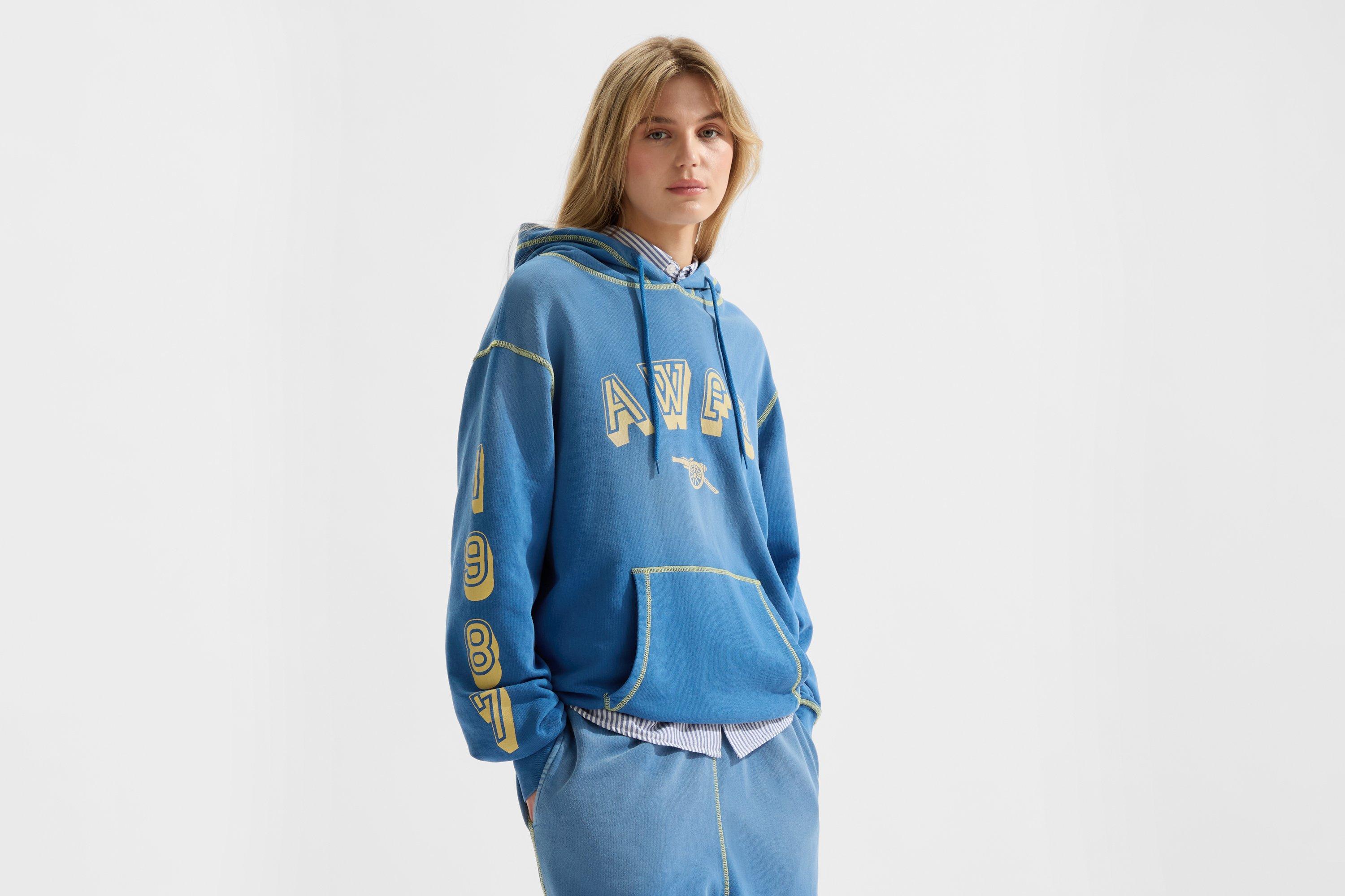 Arsenal AWFC Classics Unisex 1987 Acid Wash Hoodie