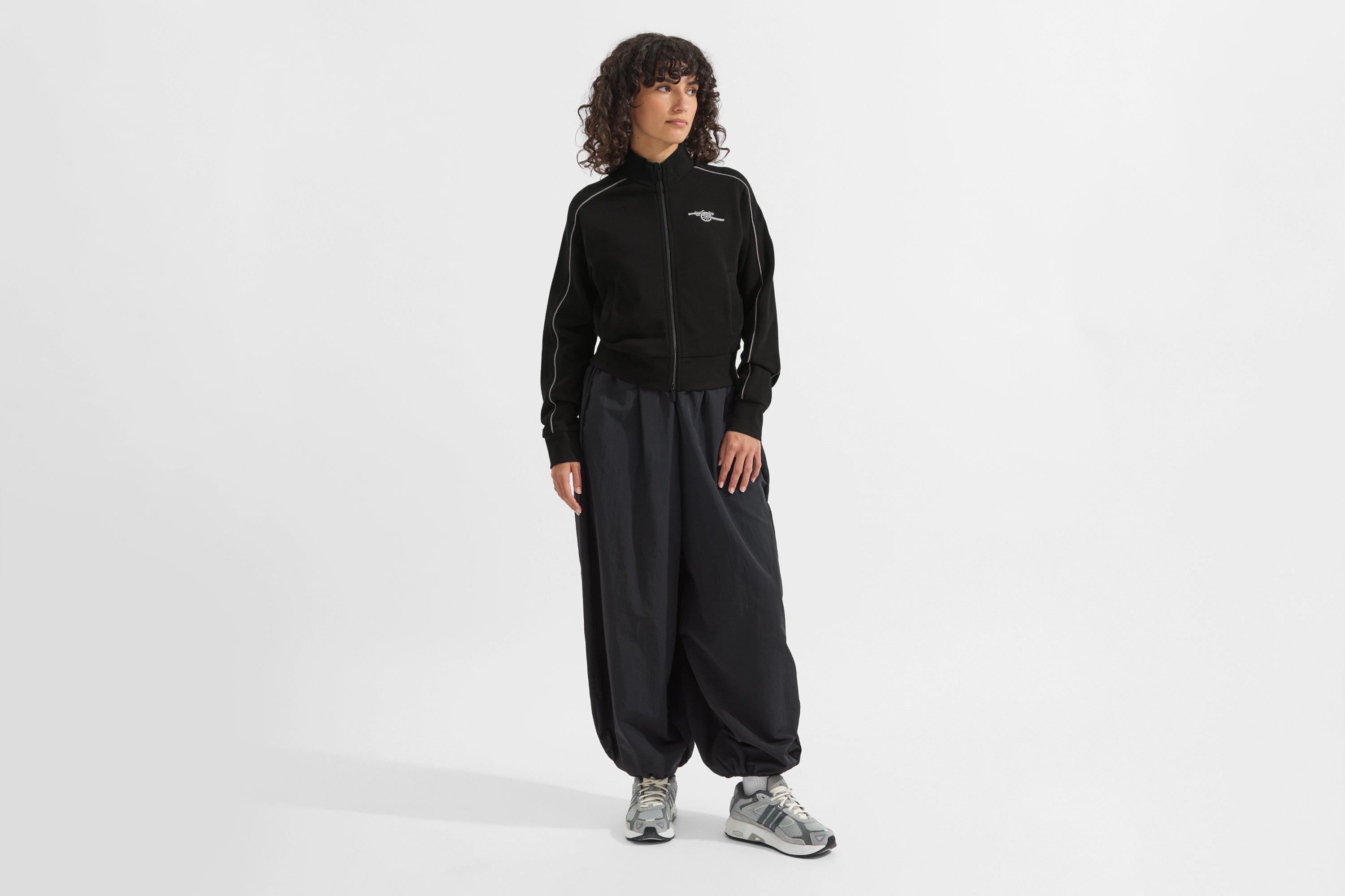 Arsenal Womens Essentials Black Zip Jacket | Official Online Store
