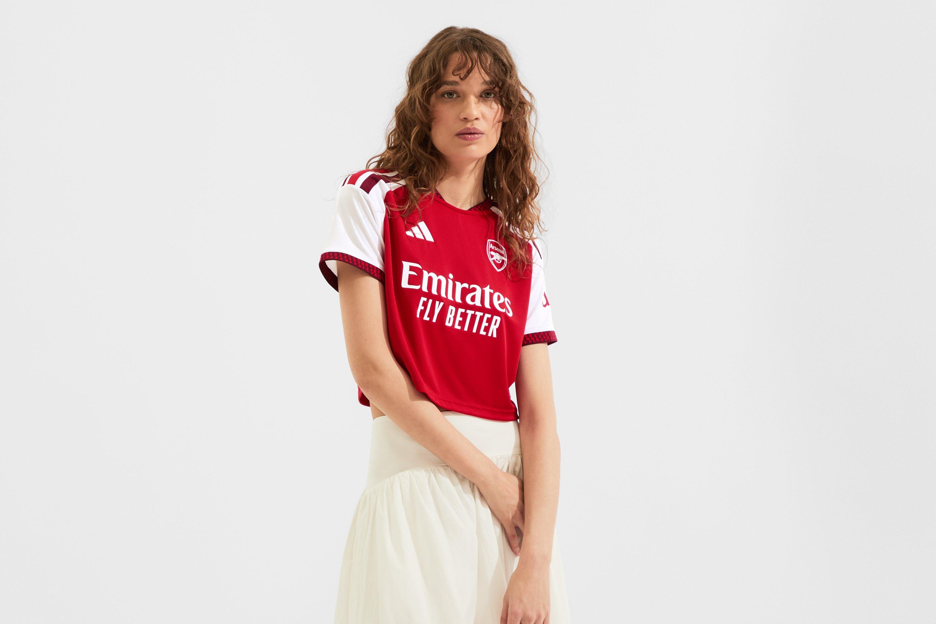 Arsenal adidas Womens 26/27 Home Crop Shirt