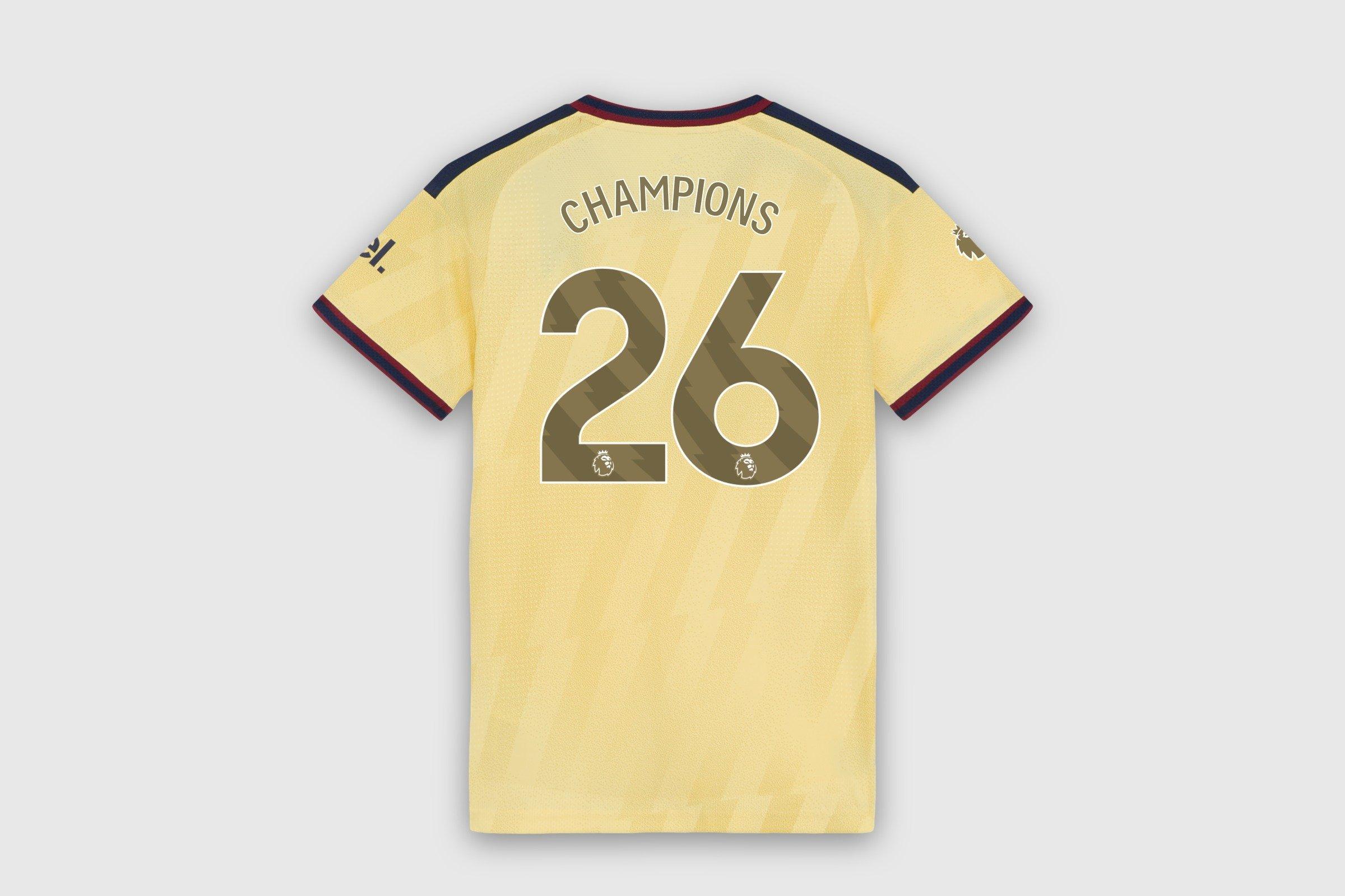 Arsenal adidas Womens Premier League Champions Authentic Third