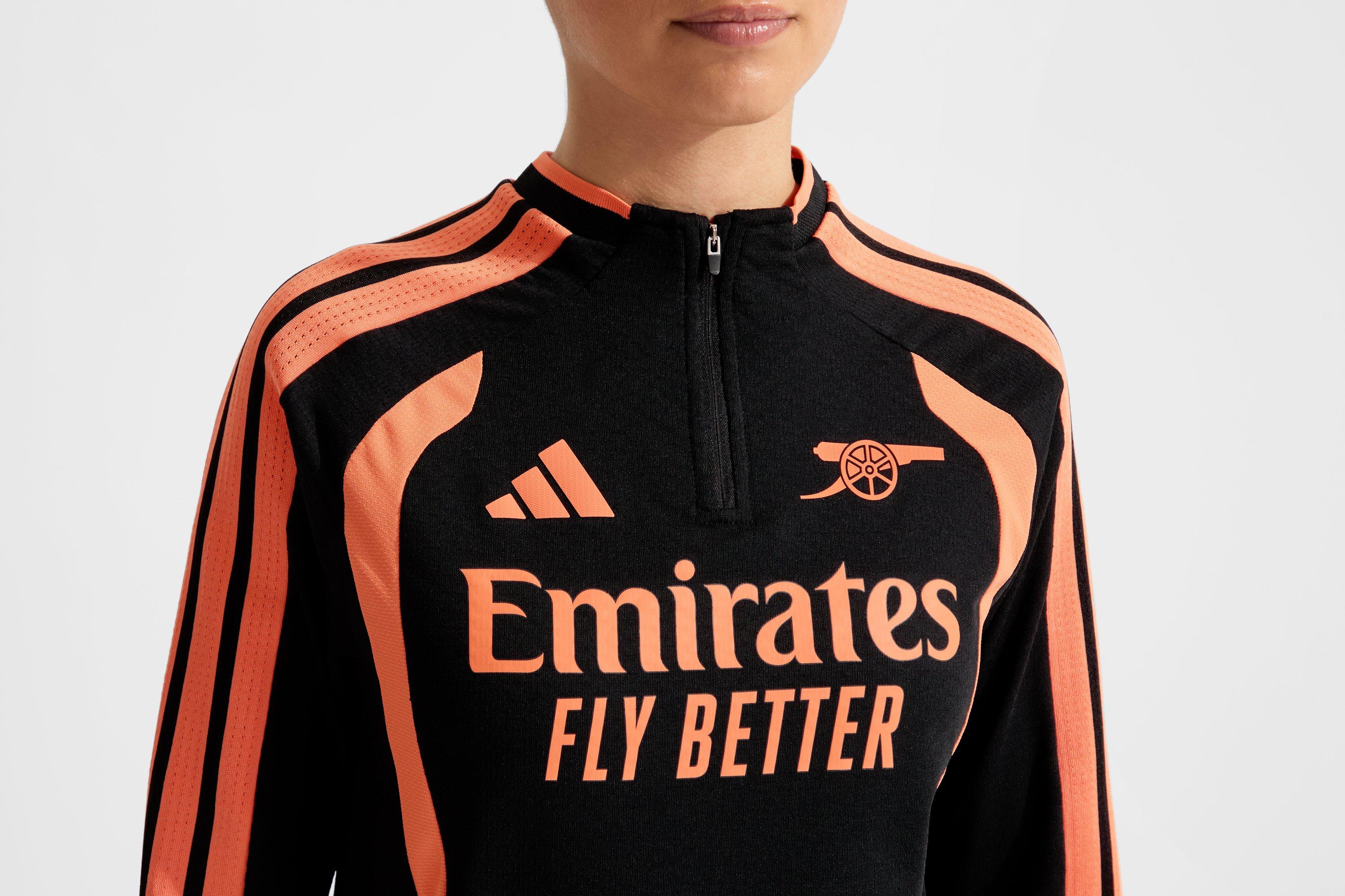 ウェア adidas arsenal training shirt y2k Arsenal adidas Womens 26/27 Black 1/4 Zip Training Top | Official