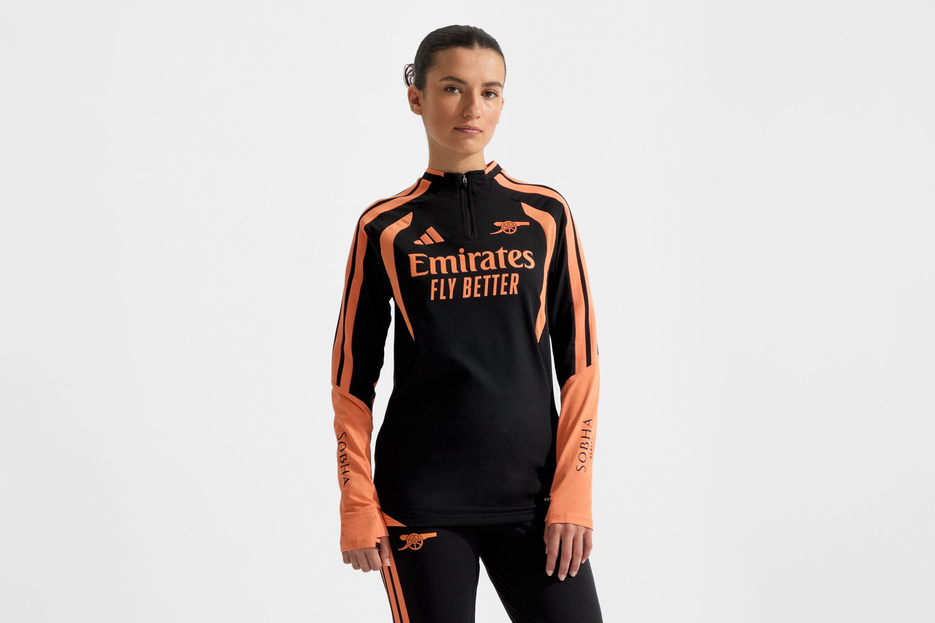 Arsenal adidas Womens 26/27 Black 1/4 Zip Training Top | Official