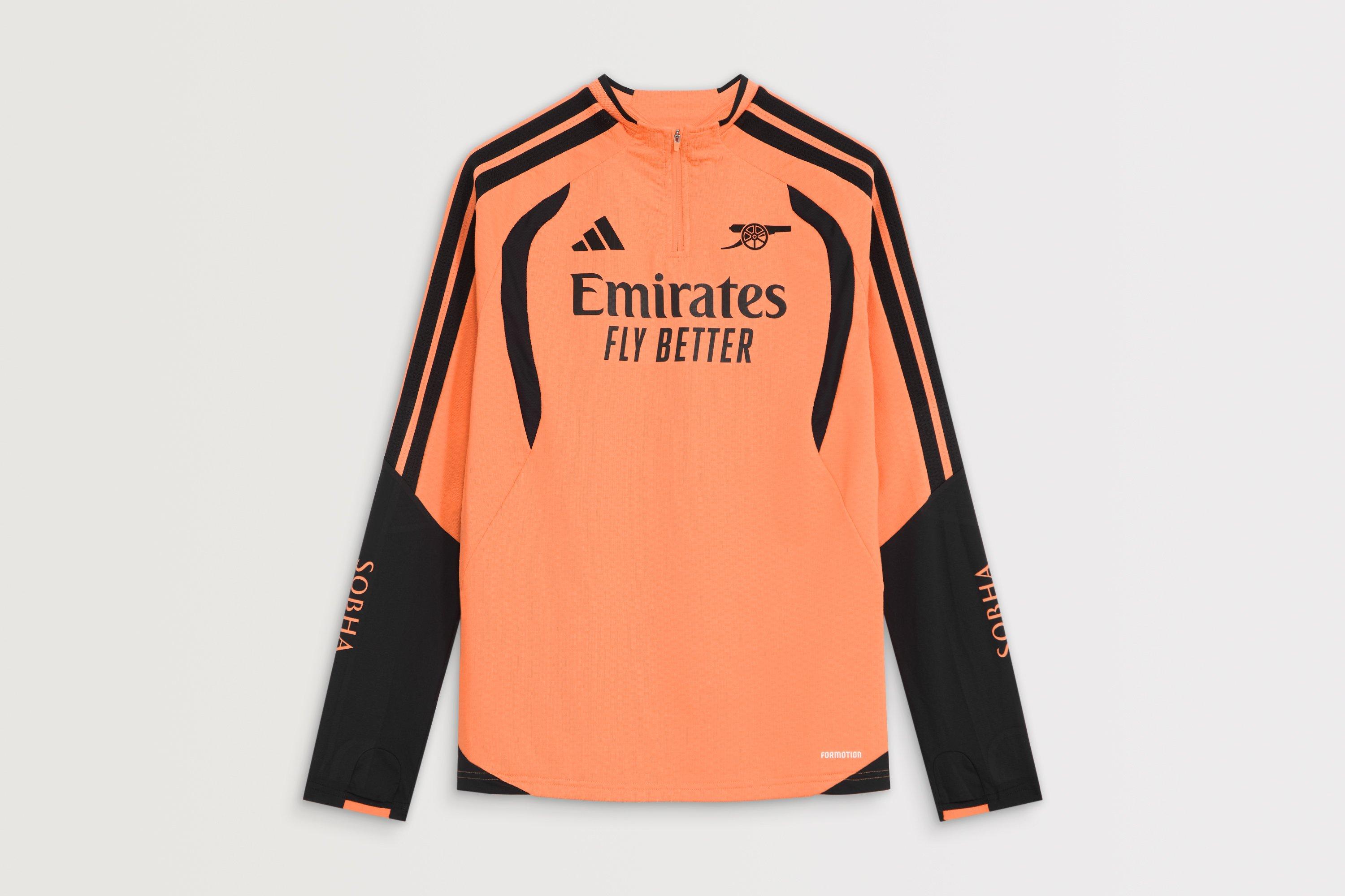 Arsenal adidas Womens 26/27 Orange 1/4 Zip Training Top | Official