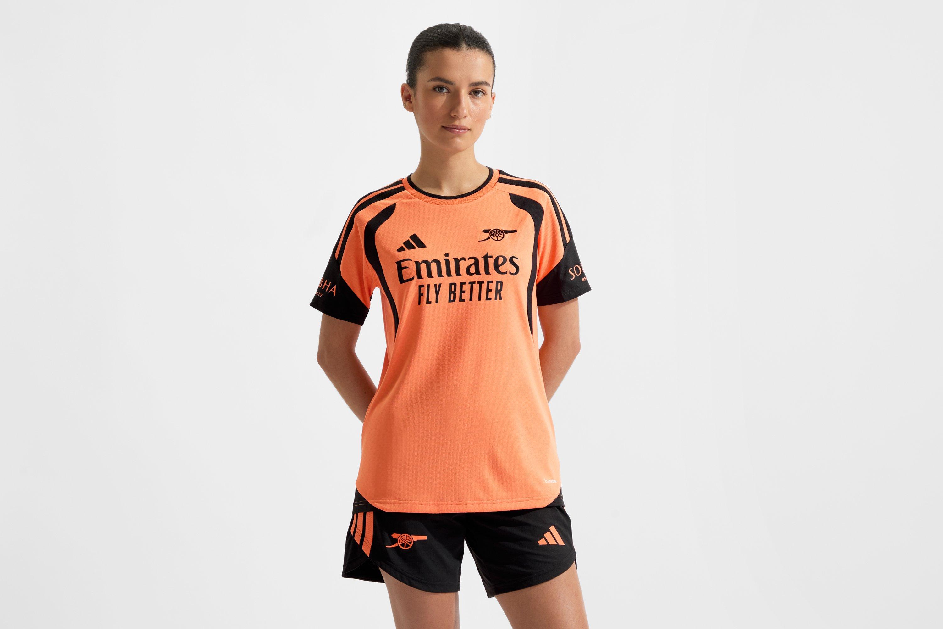 Arsenal adidas Womens 26/27 Orange Training Shirt | Official