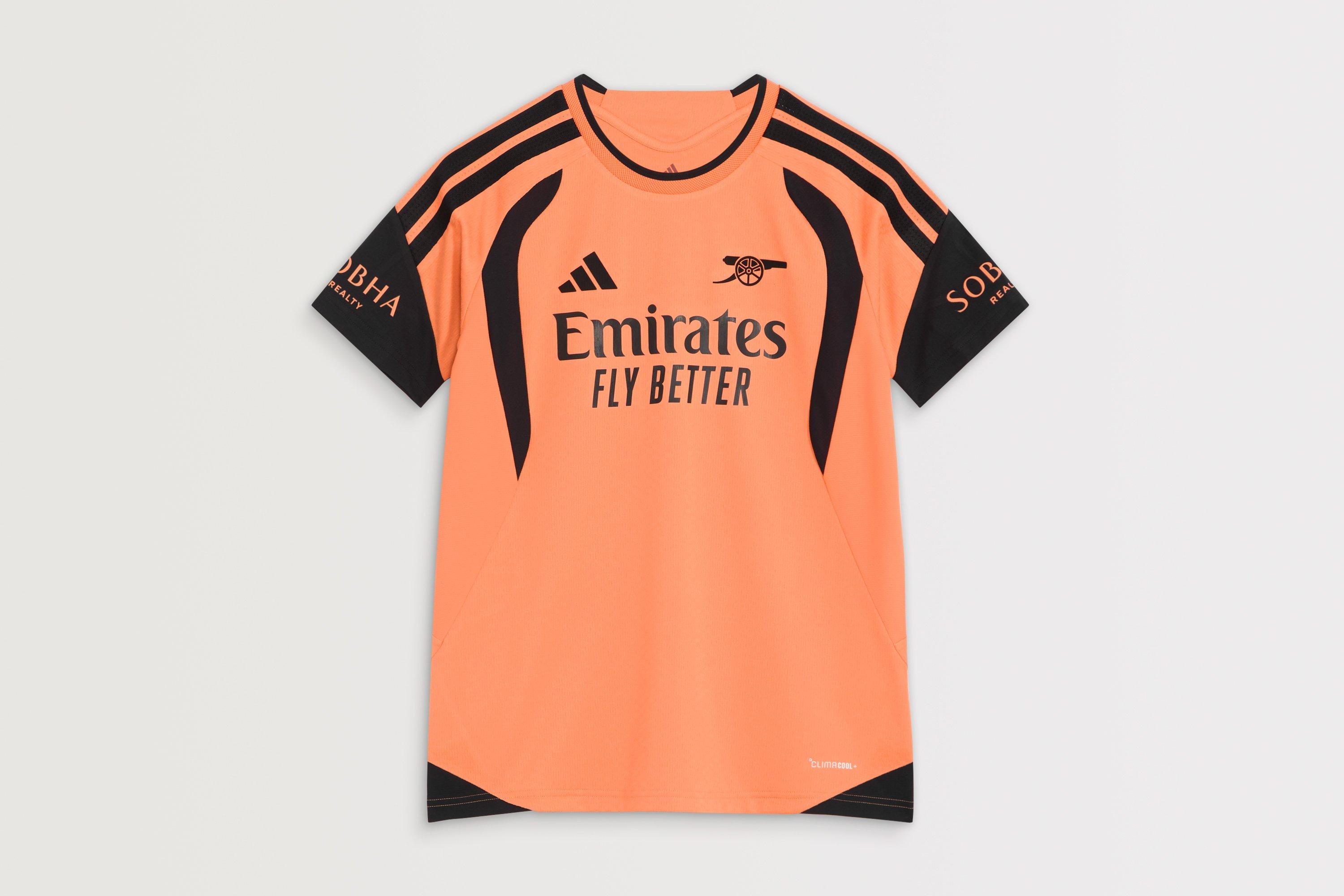 Arsenal adidas Womens 26/27 Orange Training Shirt | Official