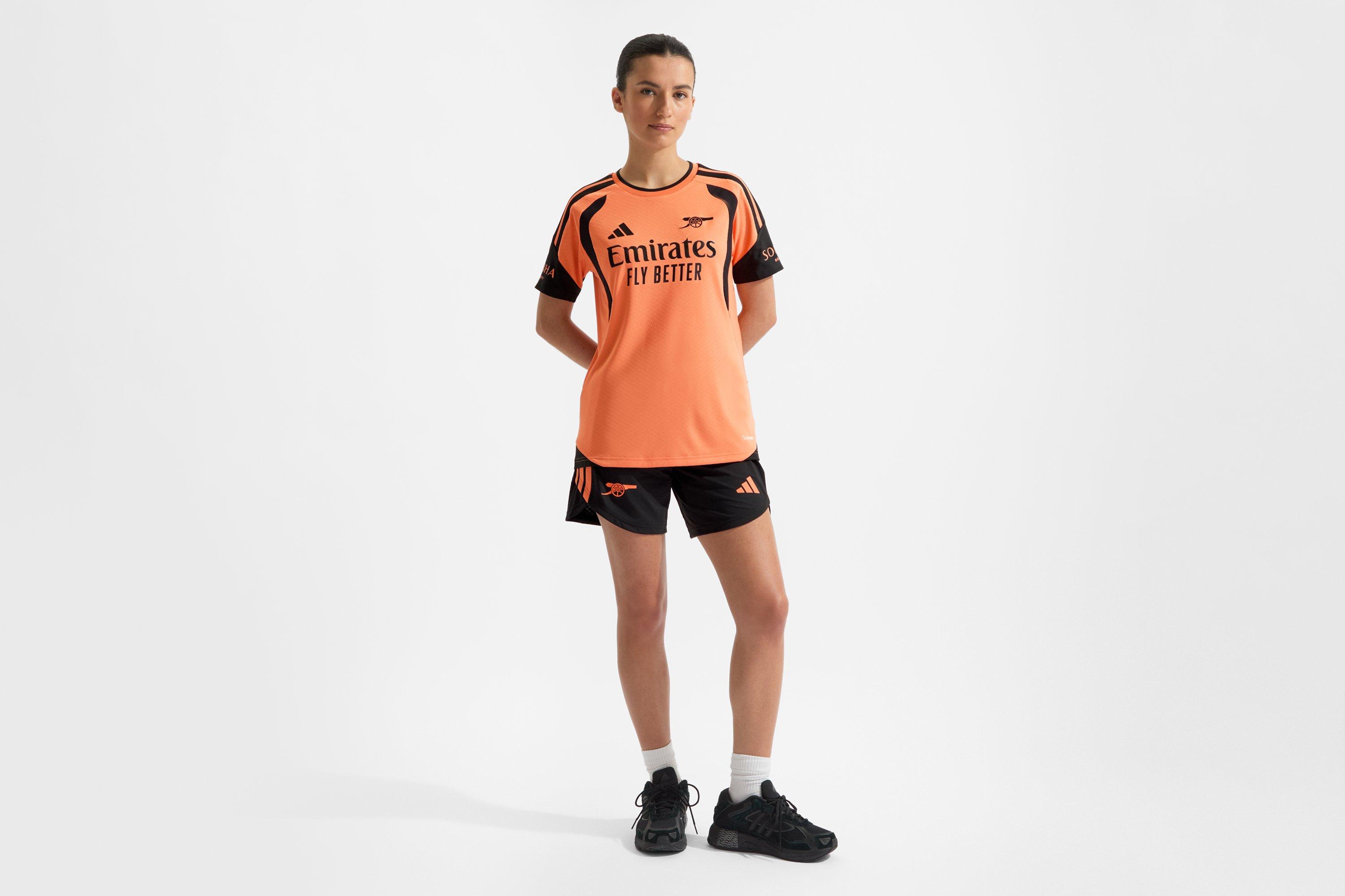 Arsenal adidas Womens 26/27 Orange Training Shirt | Official