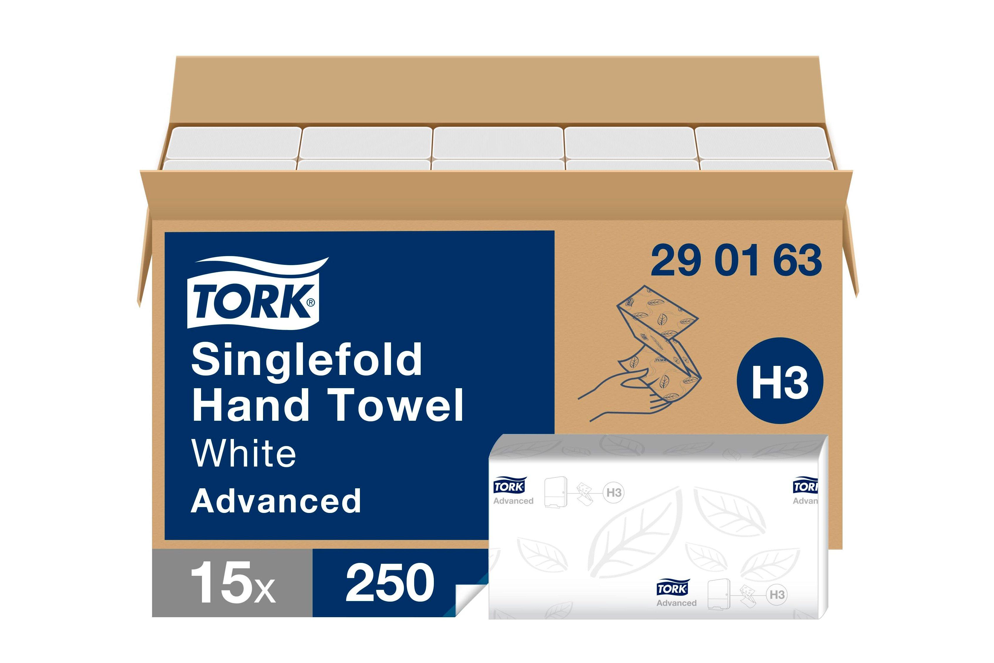 Tork Soft Singlefold Hand Towel 2ply 15x250 sheets