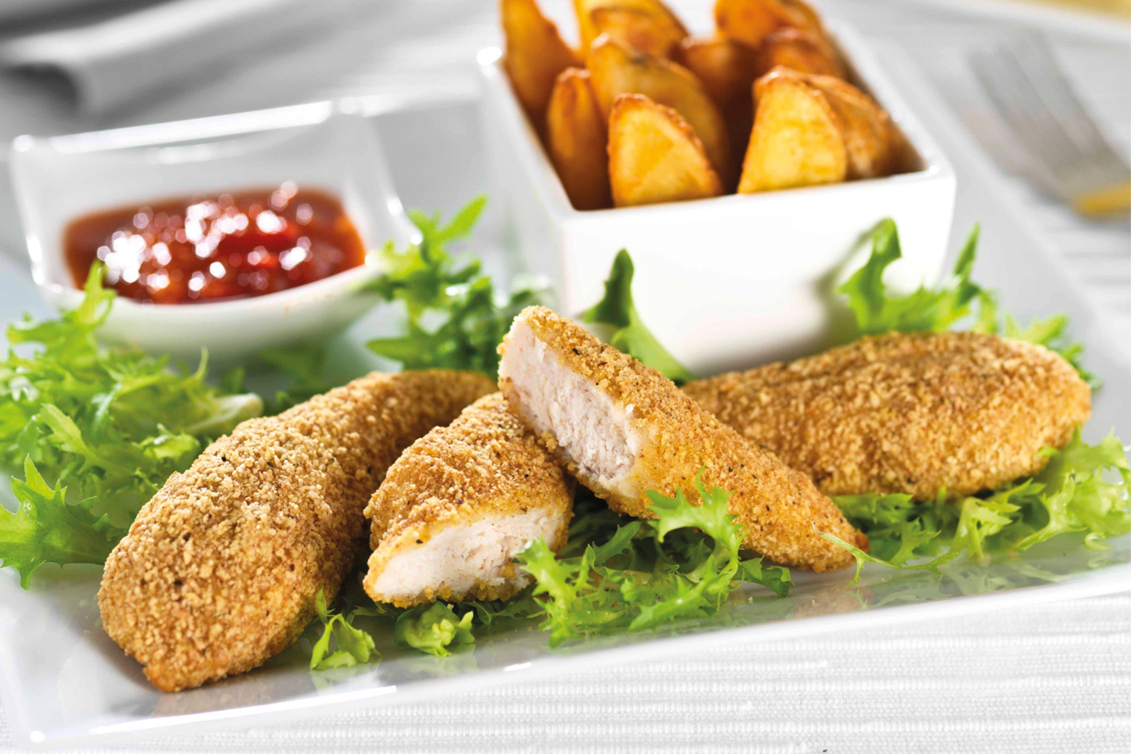Green Gourmet British Red Tractor Breaded  Southern Style Chicken Goujons