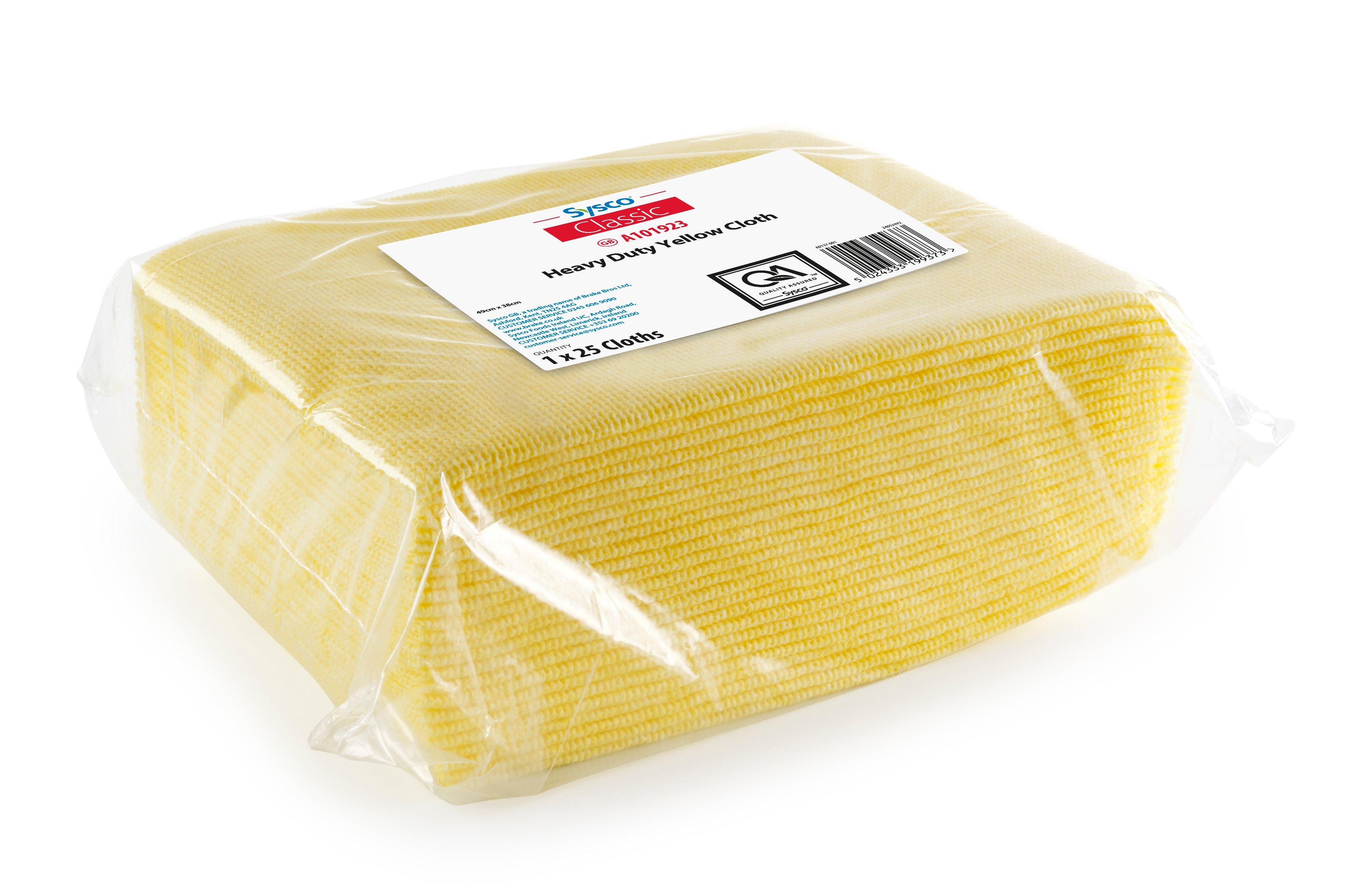 Sysco Classic Heavy Duty Yellow Cloth