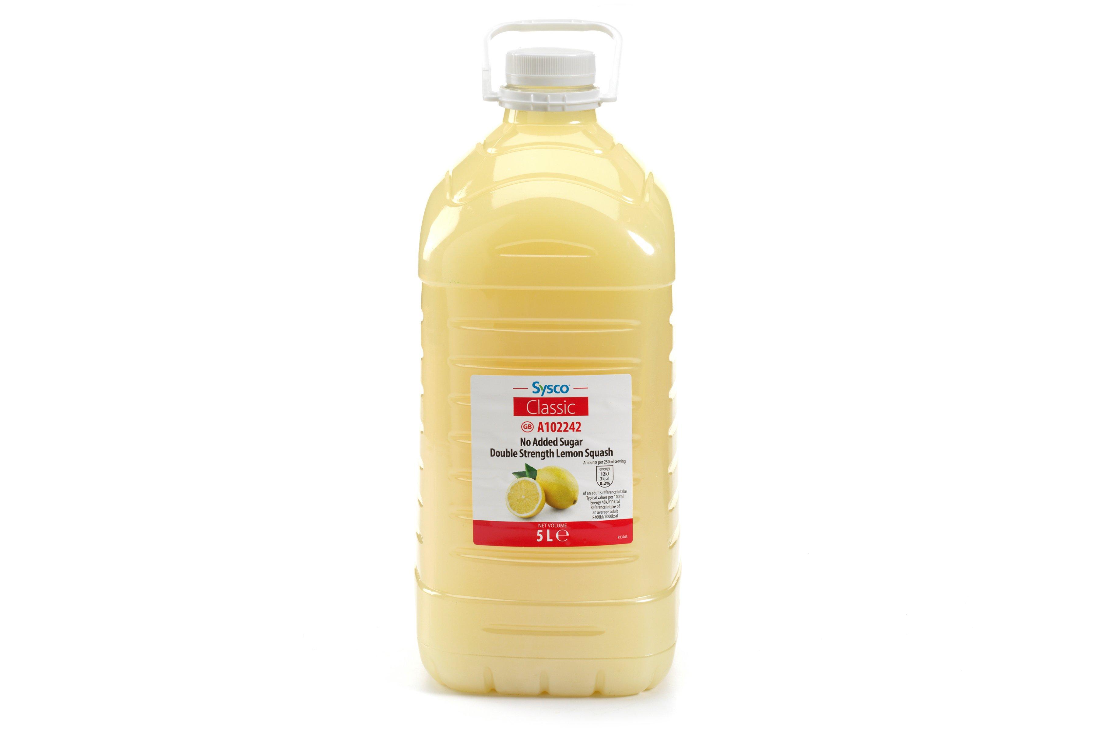 Sysco Classic Double Strength Lemon Squash No Added Sugar