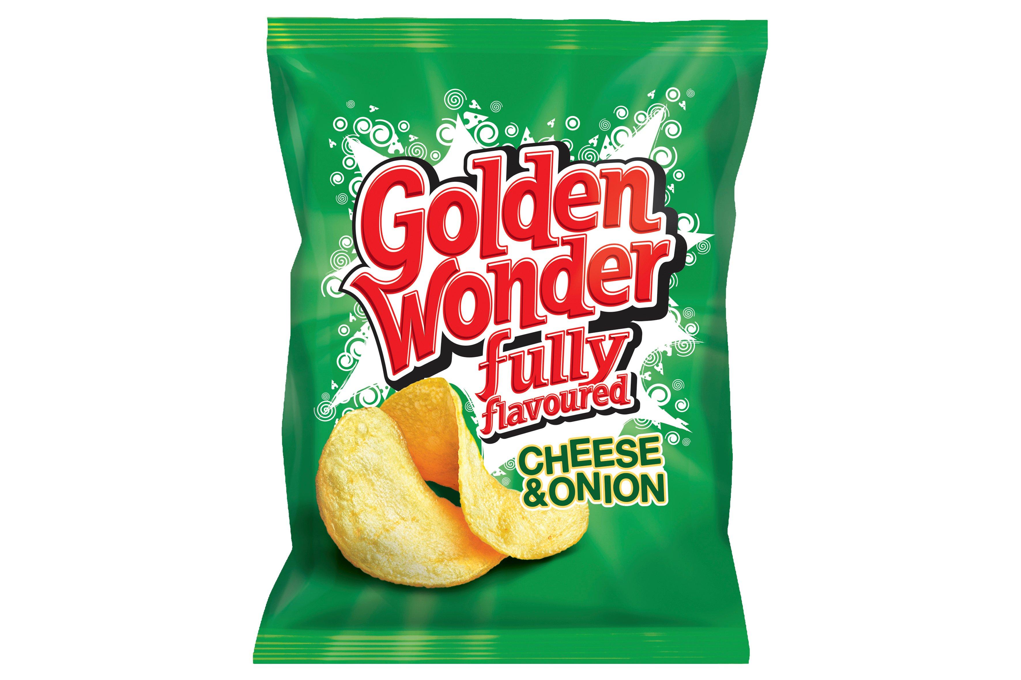 Golden Wonder Cheese & Onion Crisps 32.5g