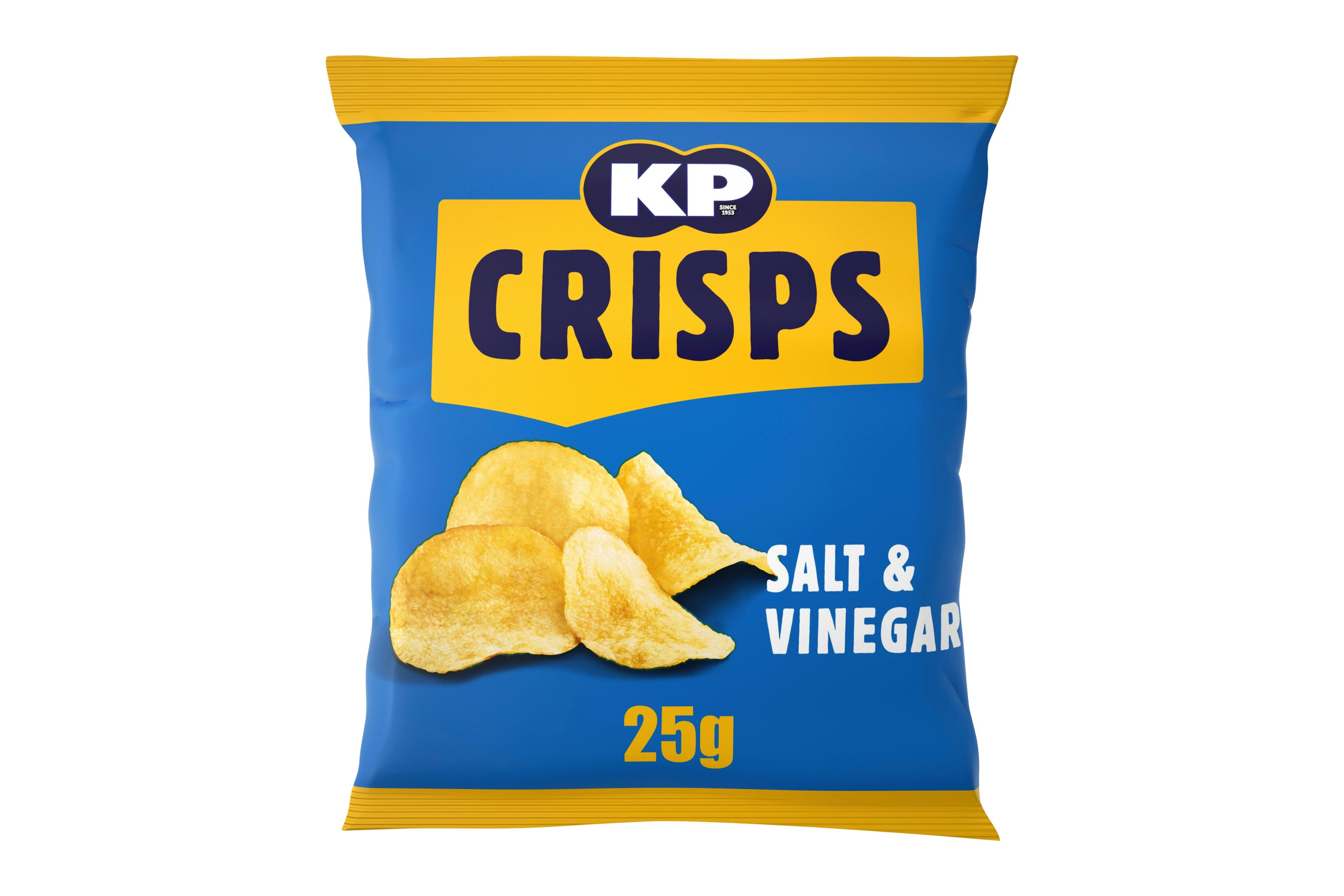KP Salt & Vinegar Crisps 25g