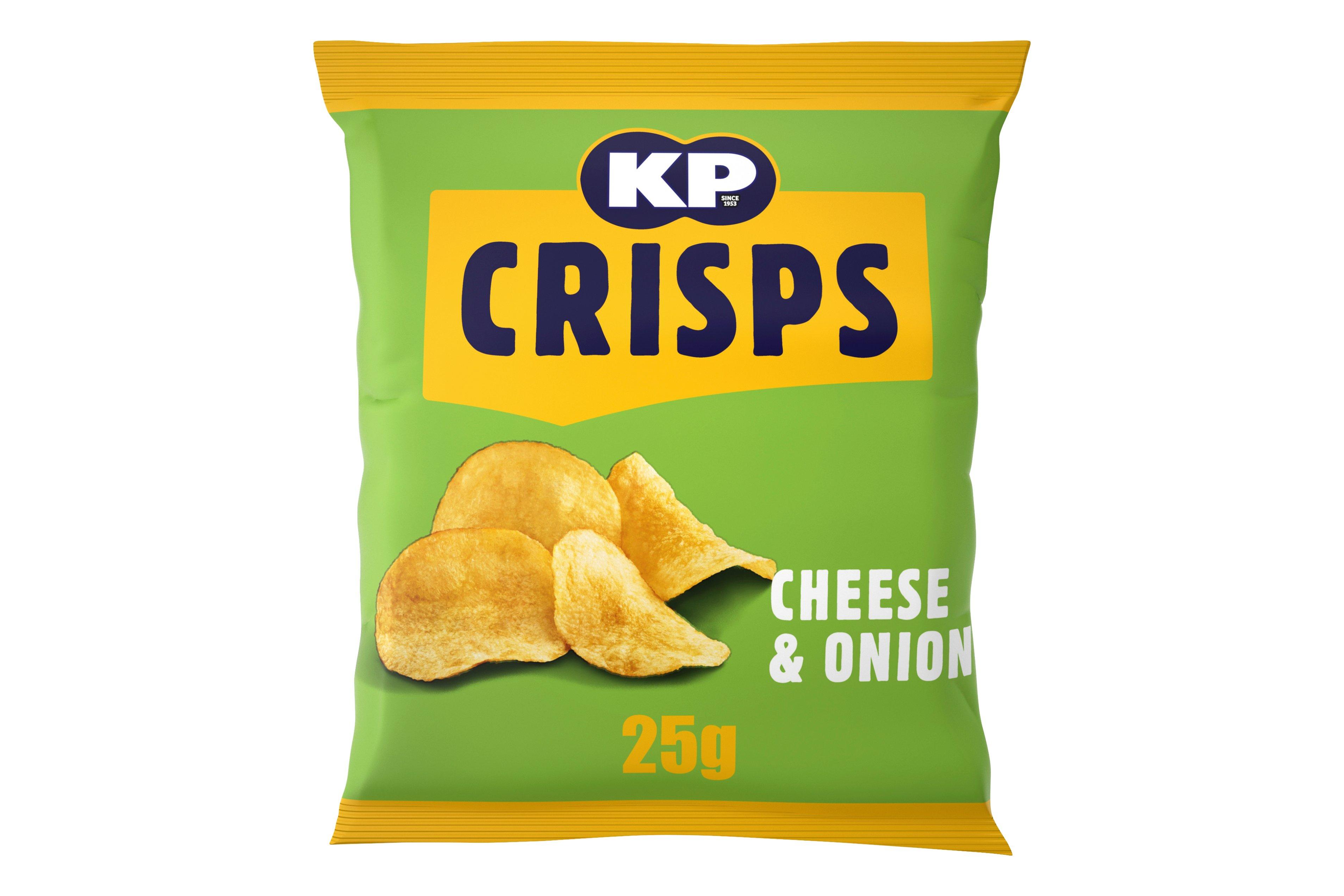 KP Cheese & Onion Crisps 25g