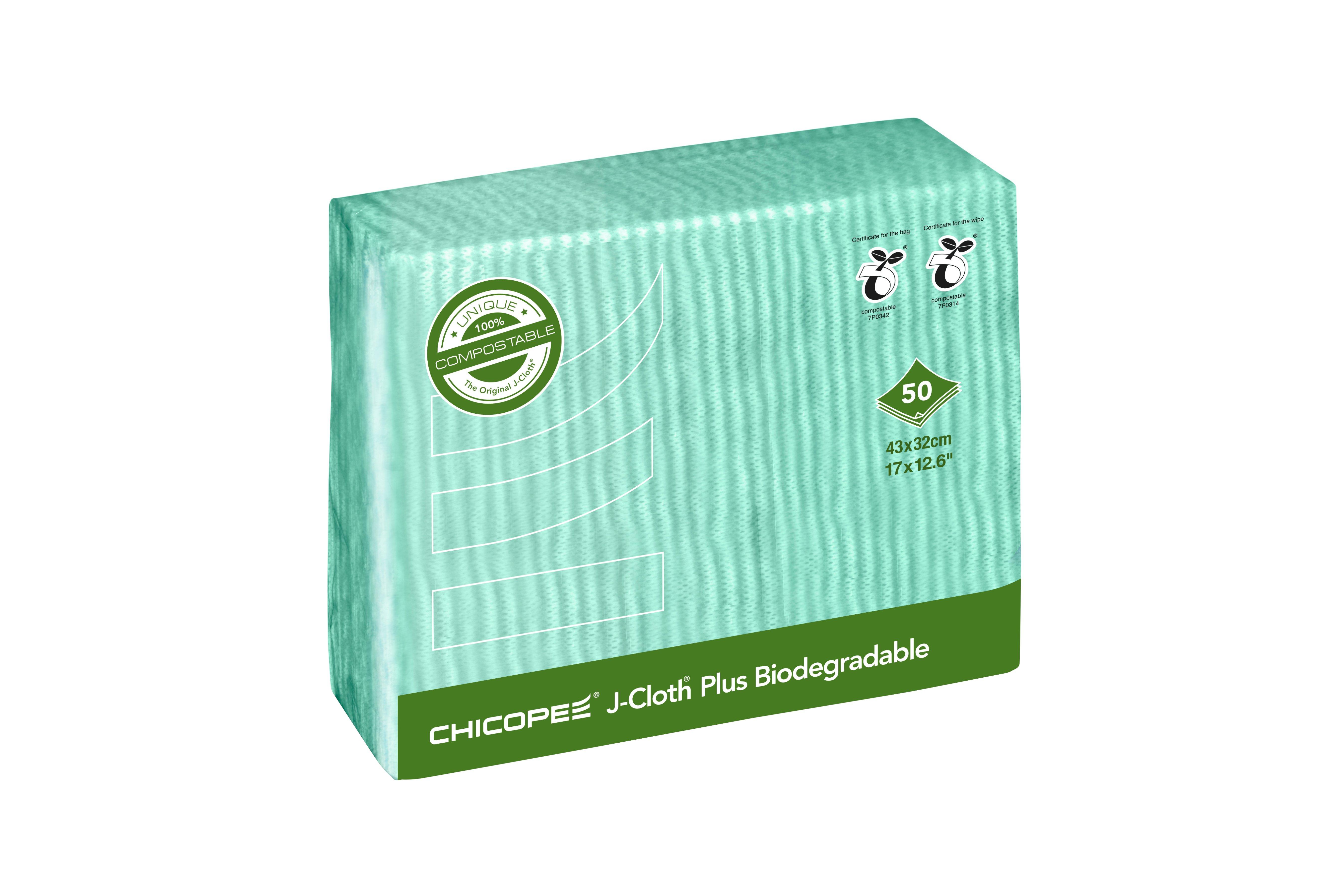 J-Cloth Plus Green Chicopee Compostable Cloth